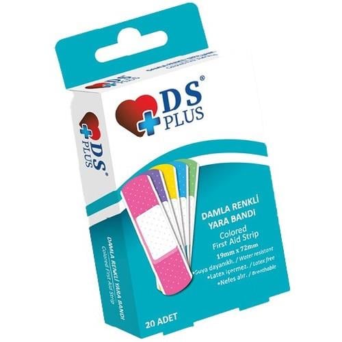 DS PlusDs Plus Yara Bandı Renkli 20liDs Plus Yara Bandı Renkli 20li Fiyatı ve Özellikleri | Mutlufiyatlar