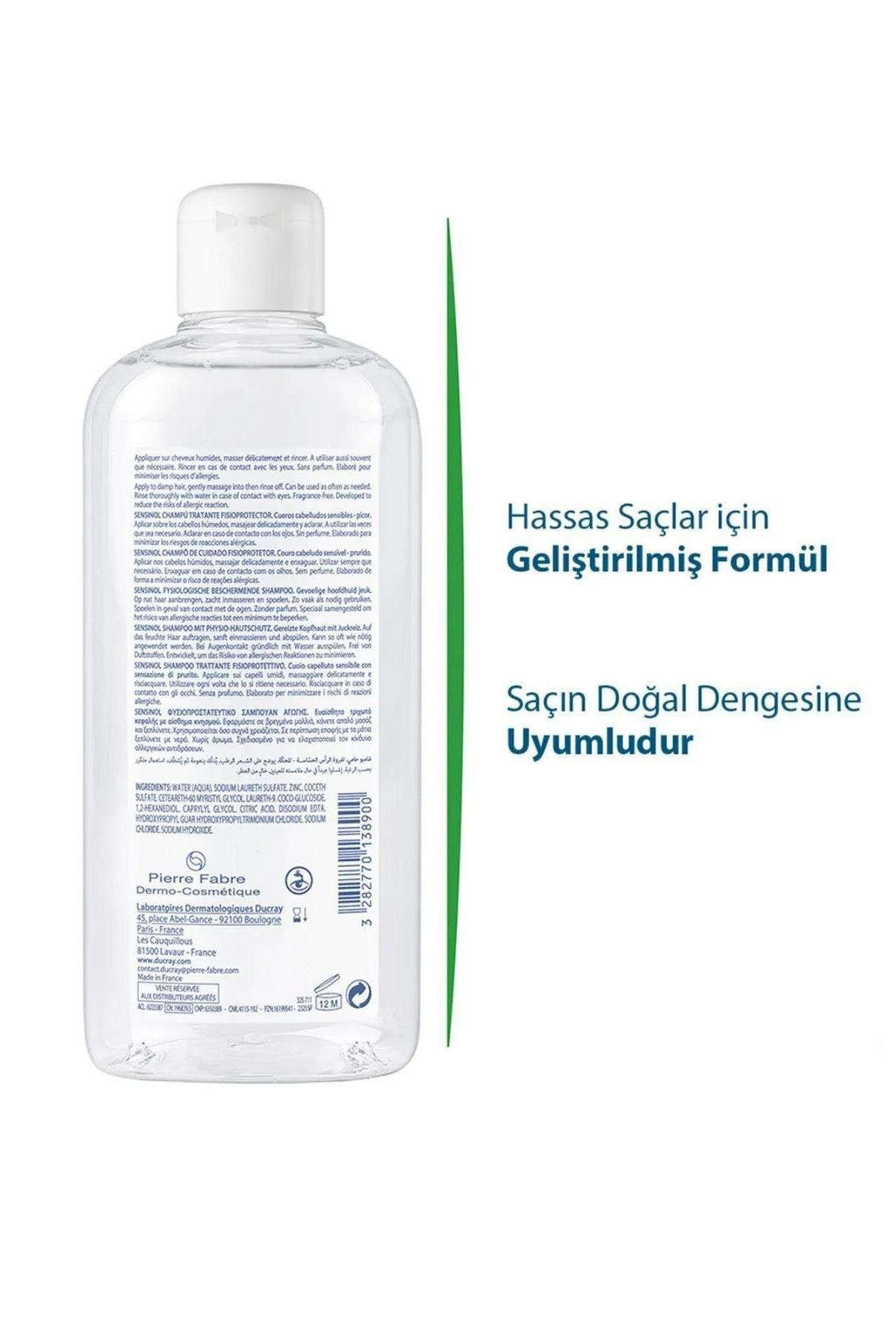 DucrayDucray Sensinol Hassas Saç Derisindeki Rahatsızlık Hissini Azaltmaya Yardımcı Şampuan 400 mlDucray Sensinol Şampuan 400 ml Fiyatı ve Özellikleri | Mutlufiyatlar
