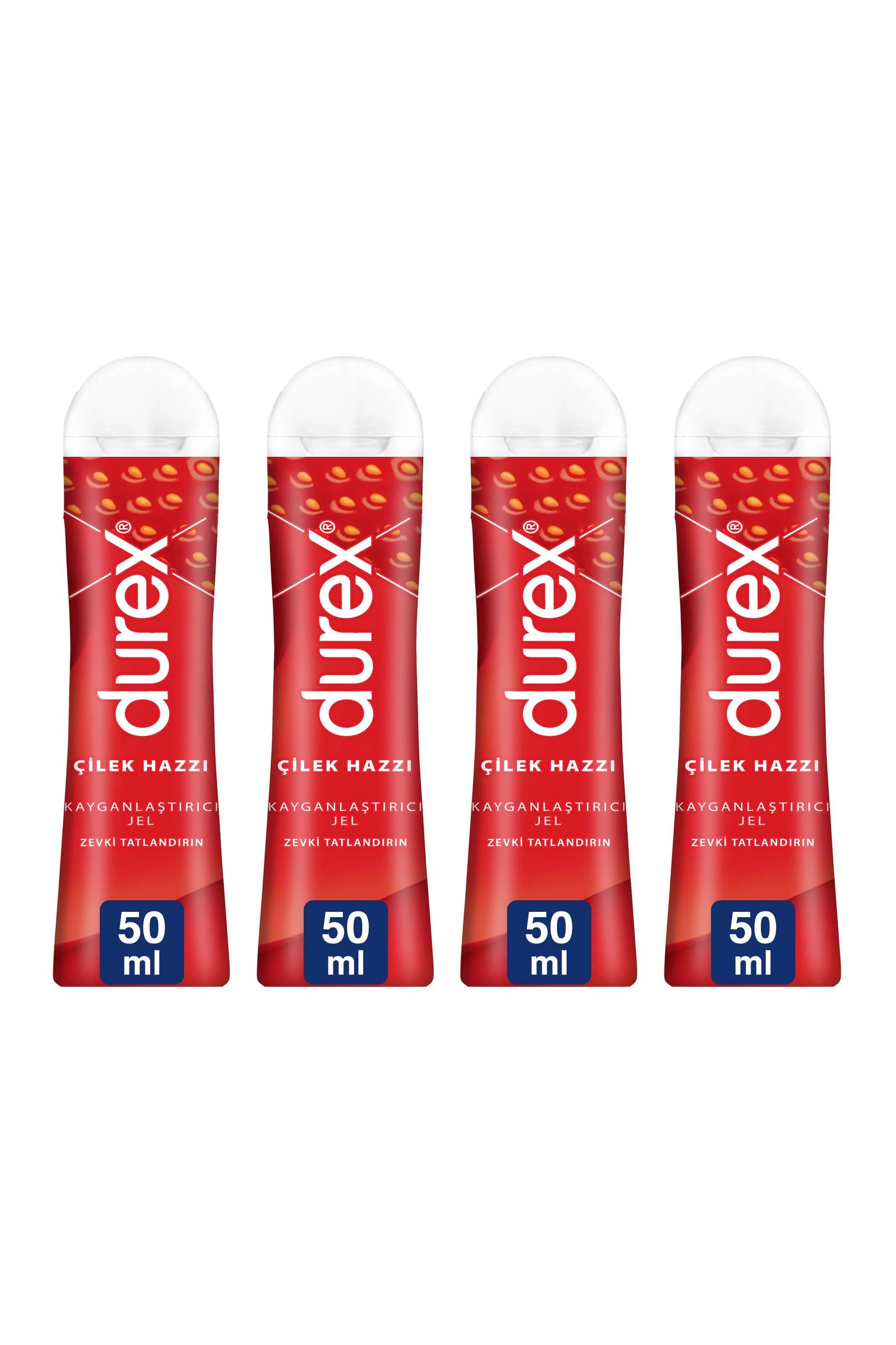 Durex Durex Kayganlaştırıcı Jel Çilek Hazzı 50 ml 4'lüDurex Play Kayganlaştırıcı Jel Çilek Hazzı 50 ml Fiyatı ve Özellikleri | Mutlufiyatlar