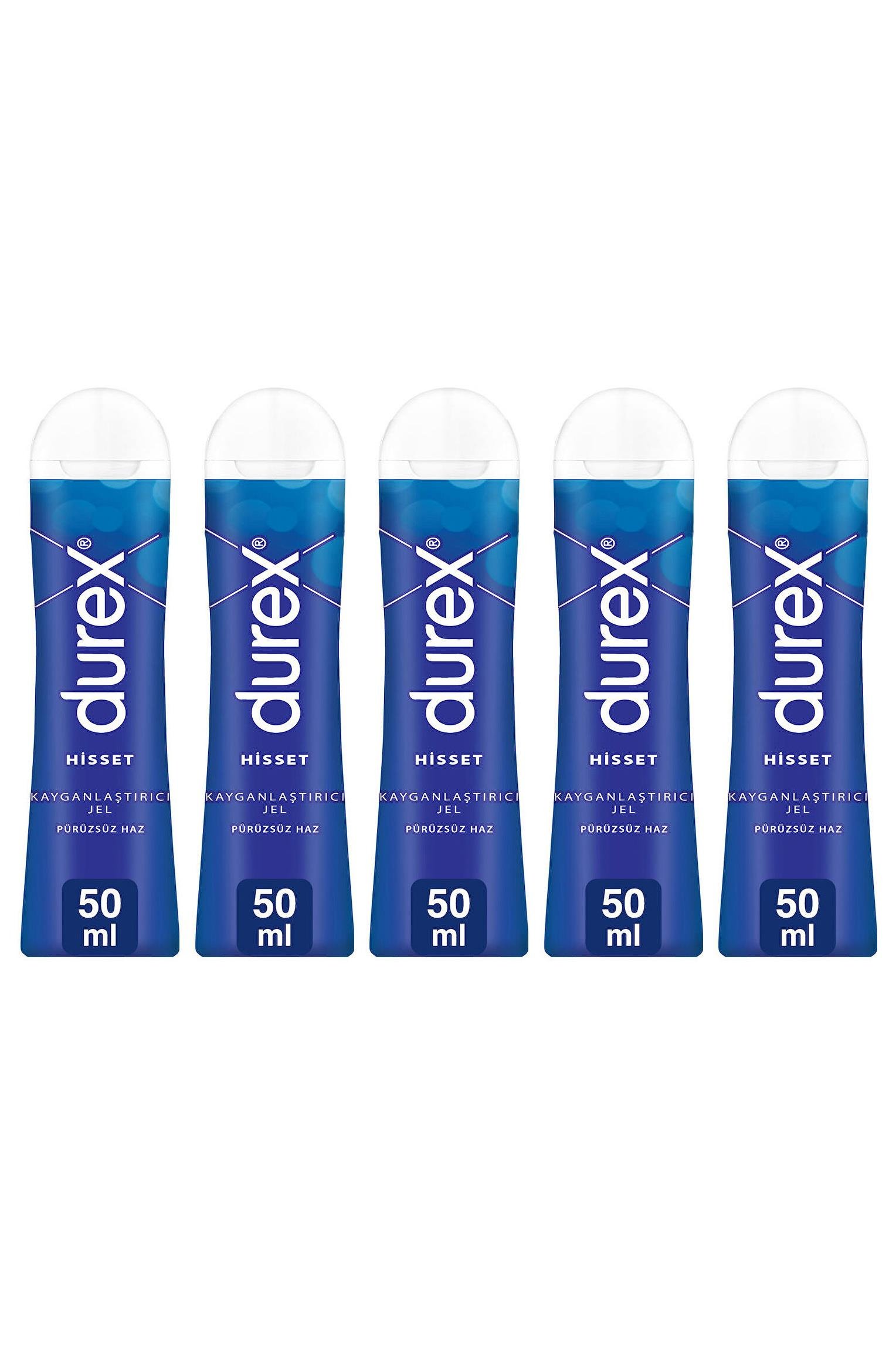 Durex Durex Kayganlaştırıcı Jel Hisset 50 ml 5'liDurex Play Hisset Kayganlaştırıcı Jel 50 ml Fiyatı ve Özellikleri | Mutlufiyatlar
