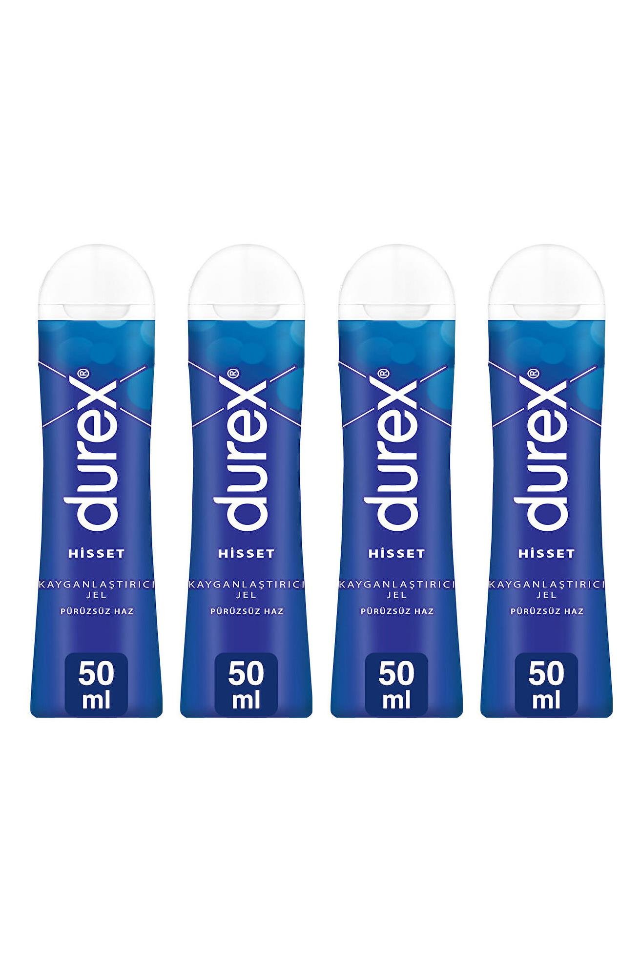 Durex Durex Kayganlaştırıcı Jel Hisset 50 ml 4'lüDurex Play Hisset Kayganlaştırıcı Jel 50 ml Fiyatı ve Özellikleri | Mutlufiyatlar