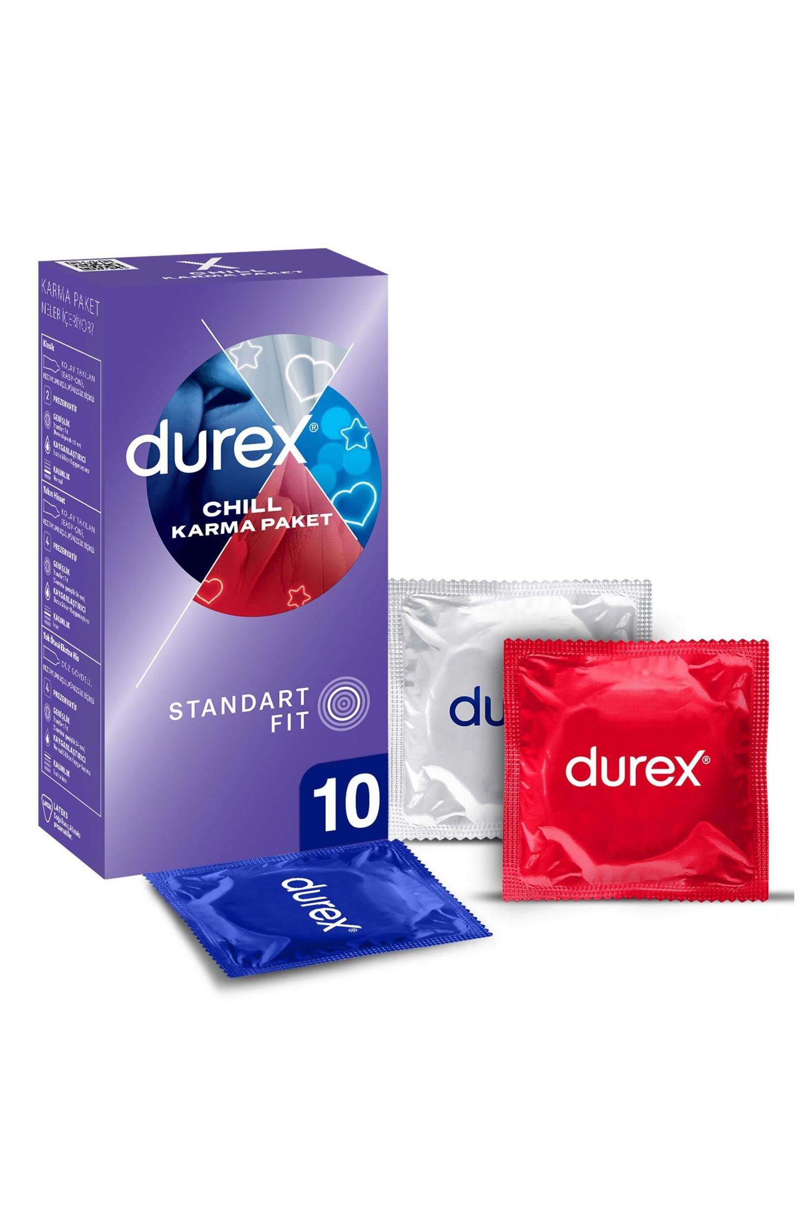 Durex Durex Prezervatif Chill 10 Adet 2'liDurex Chill Prezervatif 10lu Fiyatı ve Özellikleri | Mutlufiyatlar