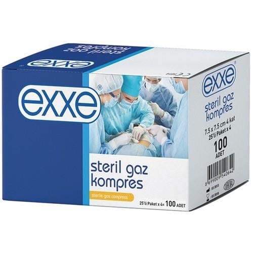 ExxeExxe Gaz Kompres 7,5x7,5 cm 5x20 Paket - 100lüExxe Gaz Kompres 7,5x7,5 cm 5x20 Paket - 100lü Fiyatı ve Özellikleri
