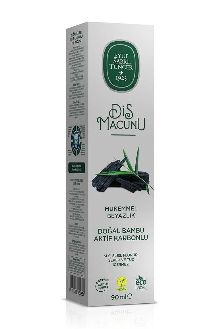 Eyüp Sabri Tuncer Eyüp Sabri Tuncer Diş Macunu Doğal Bambu Aktif Karbonlu 90 mlEyüp Sabri Tuncer Doğal Bambu Aktif Karbonlu Diş Macunu 90 ml Fiyatı ve Özellikleri | Mutlufiyatlar