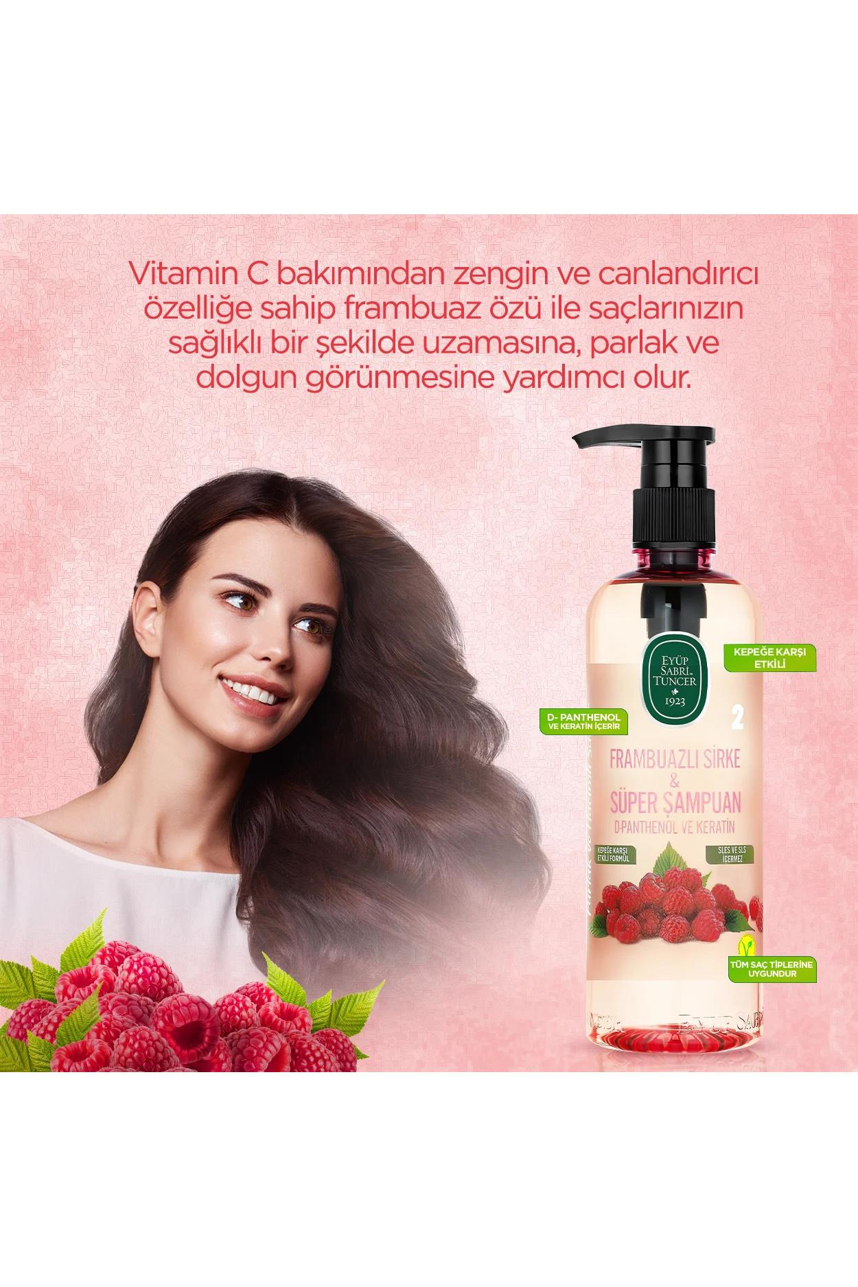 Eyüp Sabri Tuncer Eyüp Sabri Tuncer Şampuan Frambuazlı Sirkeli 500 mlEyüp Sabri Tuncer Frambuazlı Sirkeli Şampuan 500 ml Fiyatı ve Özellikleri | Mutlufiyatlar