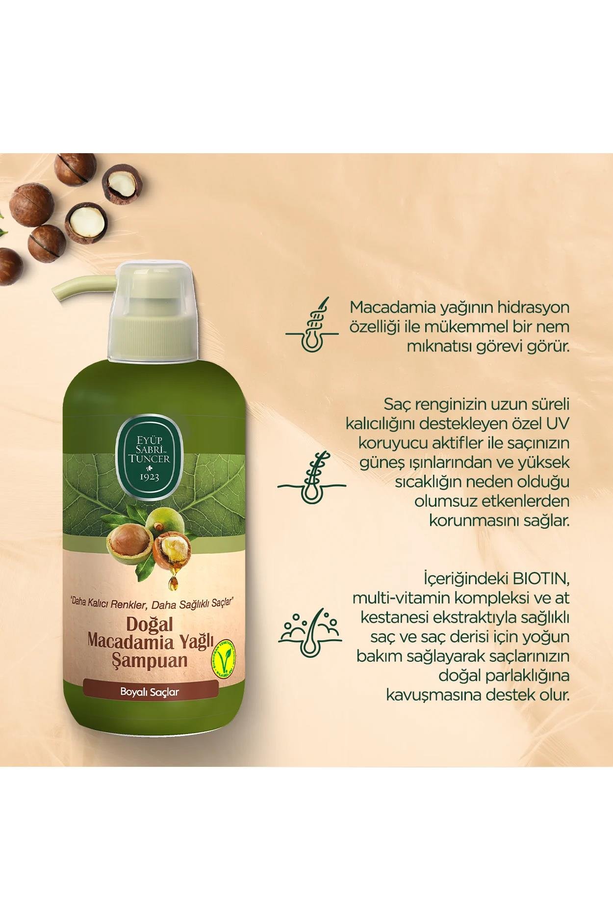 Eyüp Sabri Tuncer Eyüp Sabri Tuncer Şampuan Doğal Macadamia Yağlı 600 mlEyüp Sabri Tuncer Doğal Macadamia Yağlı Şampuan 600 ml Fiyatı ve Özellikleri | Mutlufiyatlar