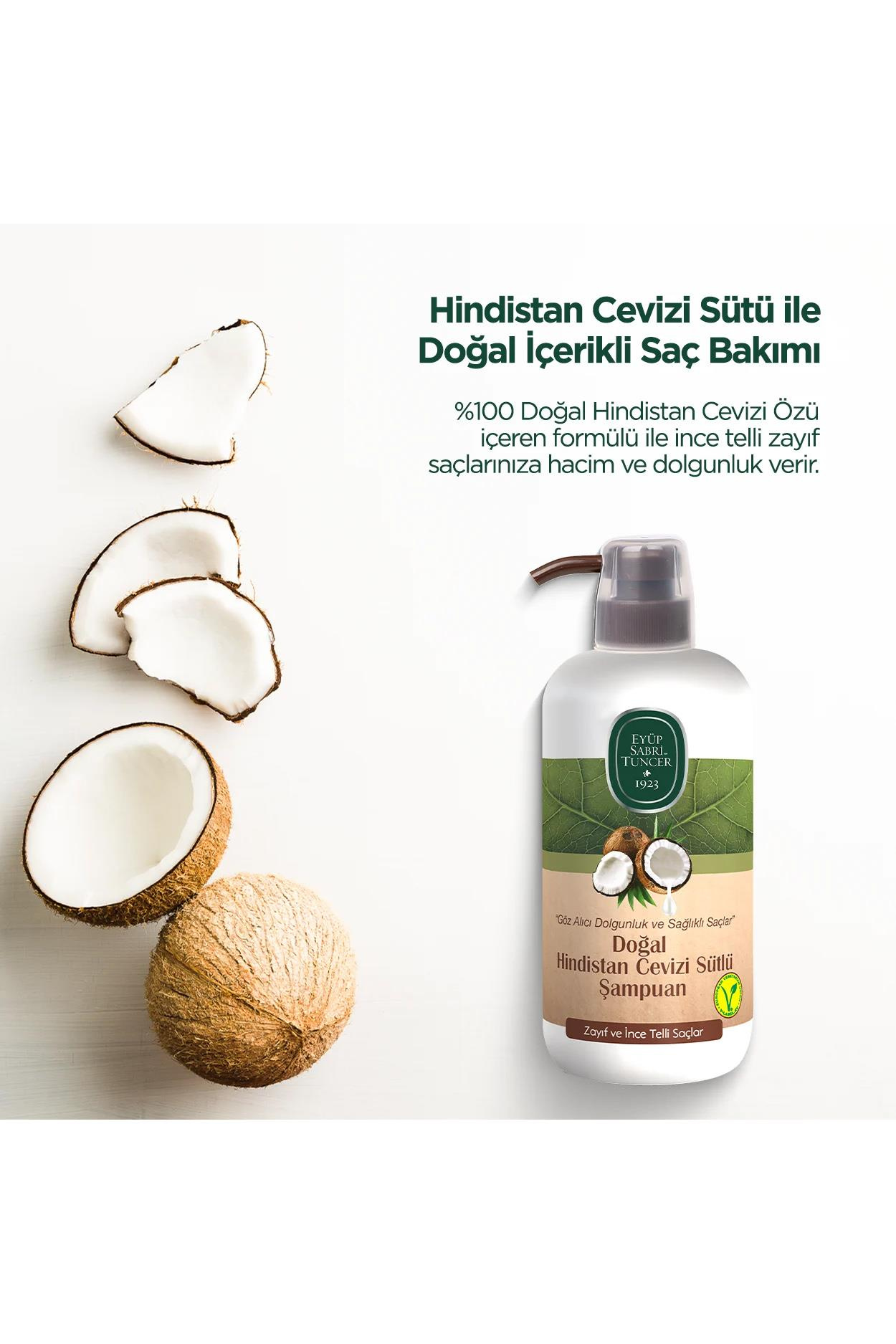 Eyüp Sabri Tuncer Eyüp Sabri Tuncer Şampuan Hindistan Cevizi Sütlü 600 mlEyüp Sabri Tuncer Doğal Hindistan Cevizi Sütlü Şampuan 600 ml Fiyatı ve Özellikleri | Mutlufiyatlar