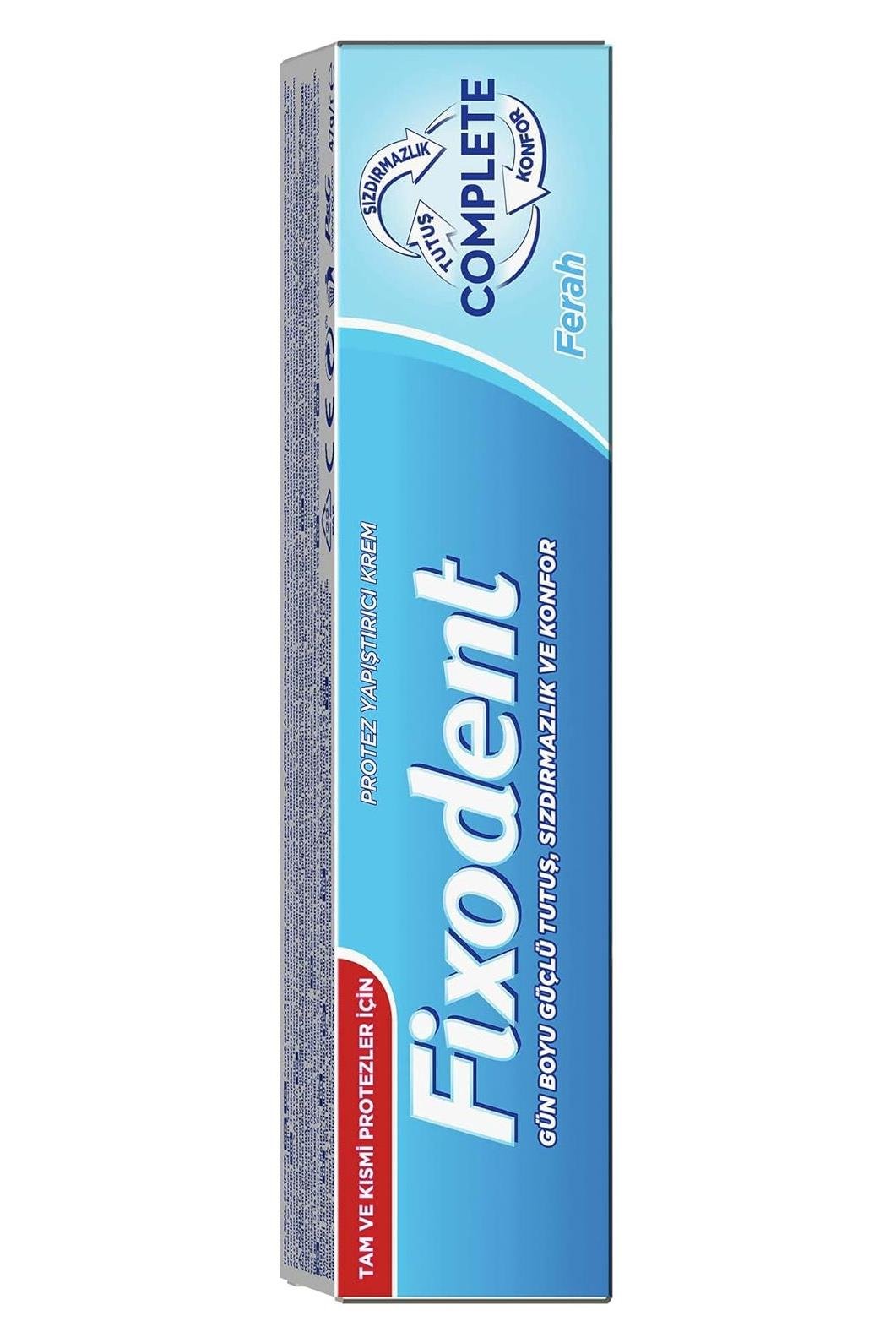 FixodentFixodent Complete Diş Protez Yapıştırıcı Krem Naneli 47 grFixodent Diş Protez Yapıştırıcı Krem Complete Naneli 47 gr Fiyatı ve Özellikleri | Mutlufiyatlar