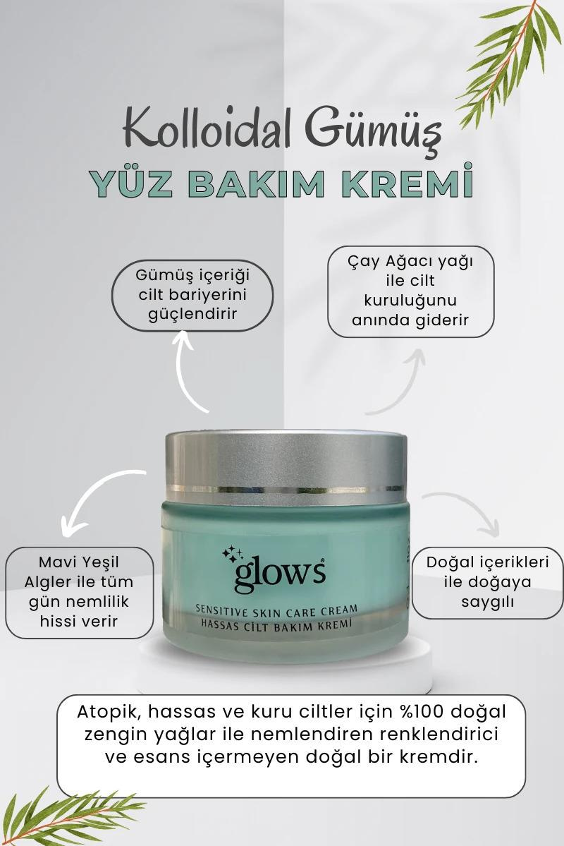 GlowsGlows Silver Therapy Sensitive Vücut El Ve Yüz Bakım Kremi 50 mlGlows Silver Therapy Sensitive Vücut El Ve Yüz Bakım Kremi 50 ml Fiyatı ve Özellikleri