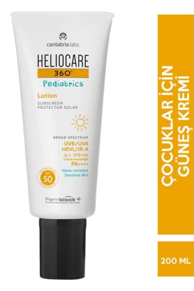 HeliocareHeliocare 360 Pediatrics Çocuk Güneş Koruma Kremi SPF50 200 mlHeliocare 360 Pediatrics SPF50 Lotion - 200 ml Fiyatı ve Özellikleri | Mutlufiyatlar