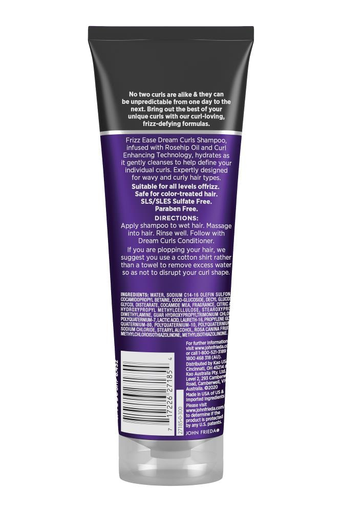John FriedaJohn Frieda Frizz Ease Dream Curls Kıvırcık ve Dalgalı Saçlar İçin Şampuan 250 mlJohn Frieda Dream Curls Shampoo 250 ml Fiyatı ve Özellikleri | Mutlufiyatlar