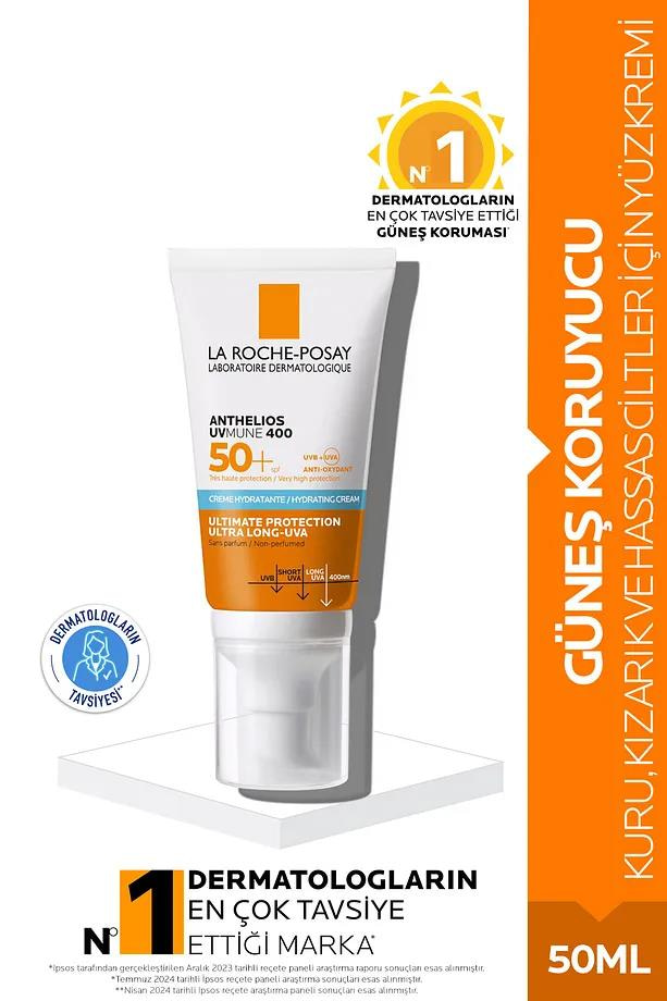La Roche PosayLa Roche Posay Anthelios Uvmune Spf 50 Hassas Ciltler Için Yüksek Korumalı Yüz Güneş KremiLa Roche-Posay Anthelios Uvmune SPF50 | Hassas Ciltler İçin