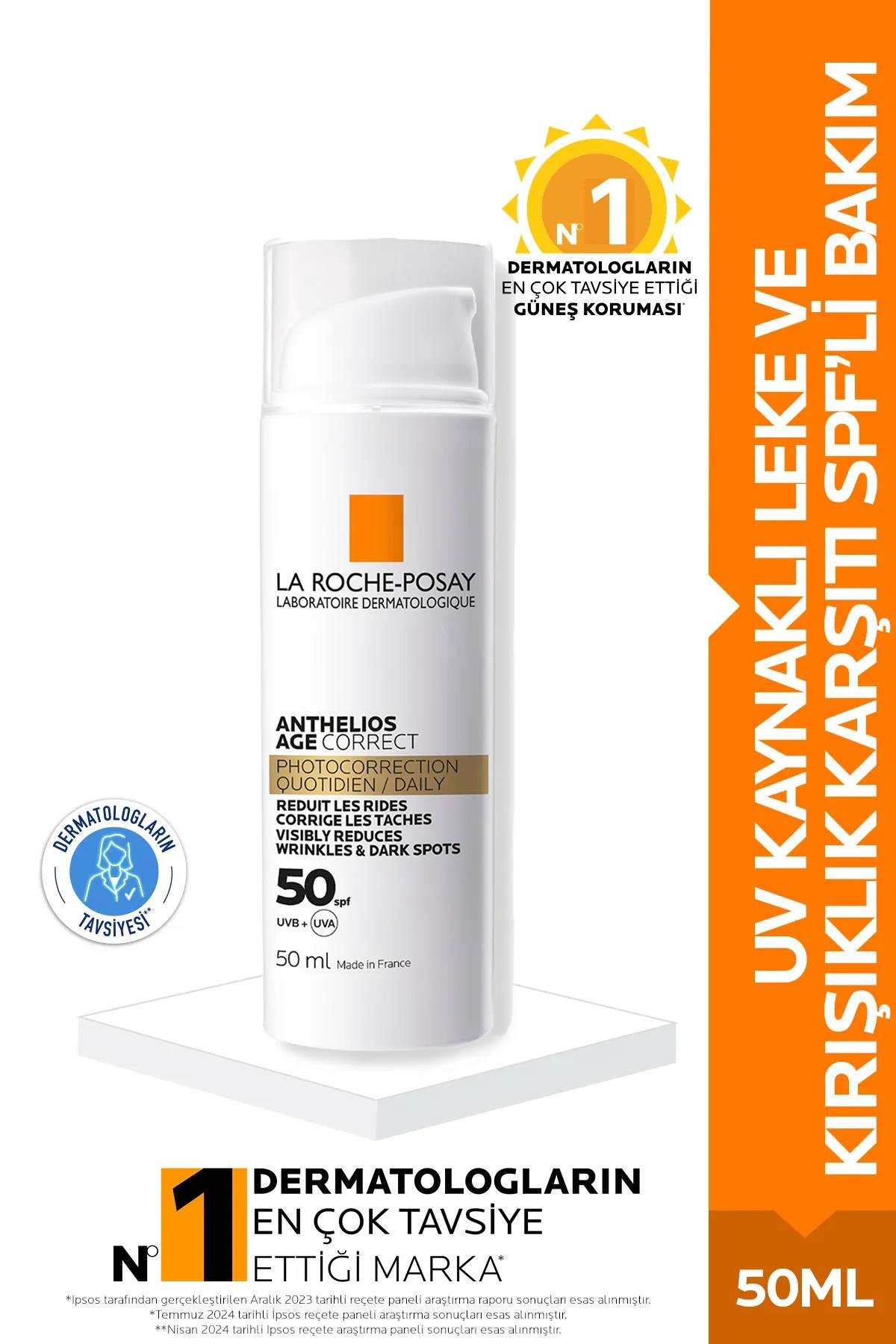 La Roche PosayLa Roche Posay Anthelios Age Correct Spf 50+ Uv Kaynaklı Leke ve Kırışıklık Karşıtı 50mlAnthelios Age Correct SPF50+ 50ml | Leke ve Yaşlanma Karşıtı Koruma