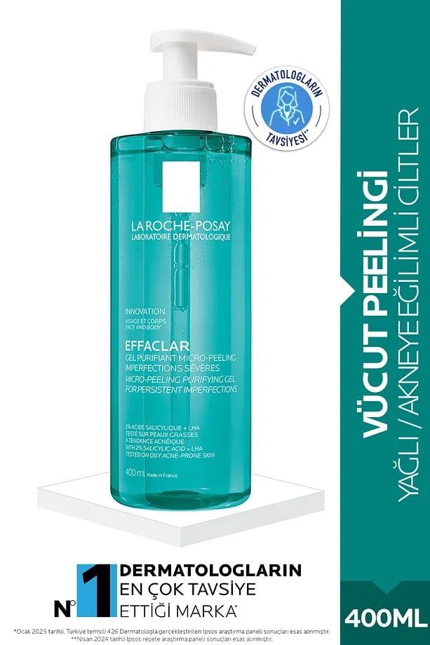 La Roche PosayLa Roche Posay Effaclar Yağlı Ve Akneye Eğilimli Ciltler Için Vücut Peelingi 400 mlLa Roche-Posay Effaclar Vücut Peelingi 400ml | Akneye Eğilimli Ciltler İçin