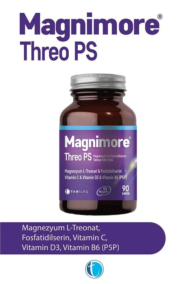 MagnimoreMagnimore Threo Ps Magnezyum 90 Bitkisel Kapsül L-treonat FosfatidilserinMagnimore Threo PS 90 Kapsül | Zihin ve Hafıza Desteği