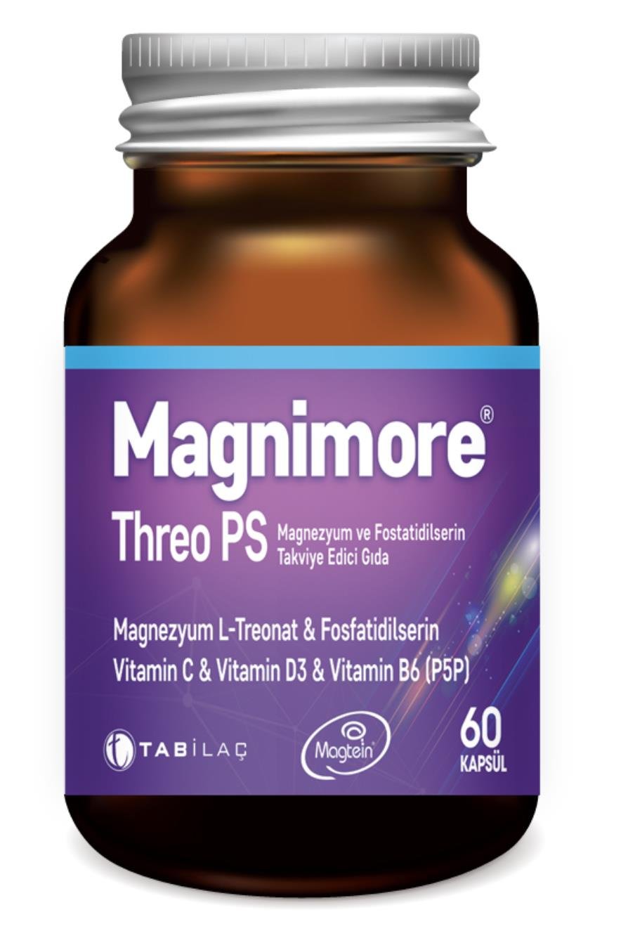 MagnimoreMagnimore Threo Ps Magnezyum 60 Bitkisel Kapsül L-treonat FosfatidilserinMagnimore Threo PS 60 Kapsül | Hafıza ve Konsantrasyon Takviyesi