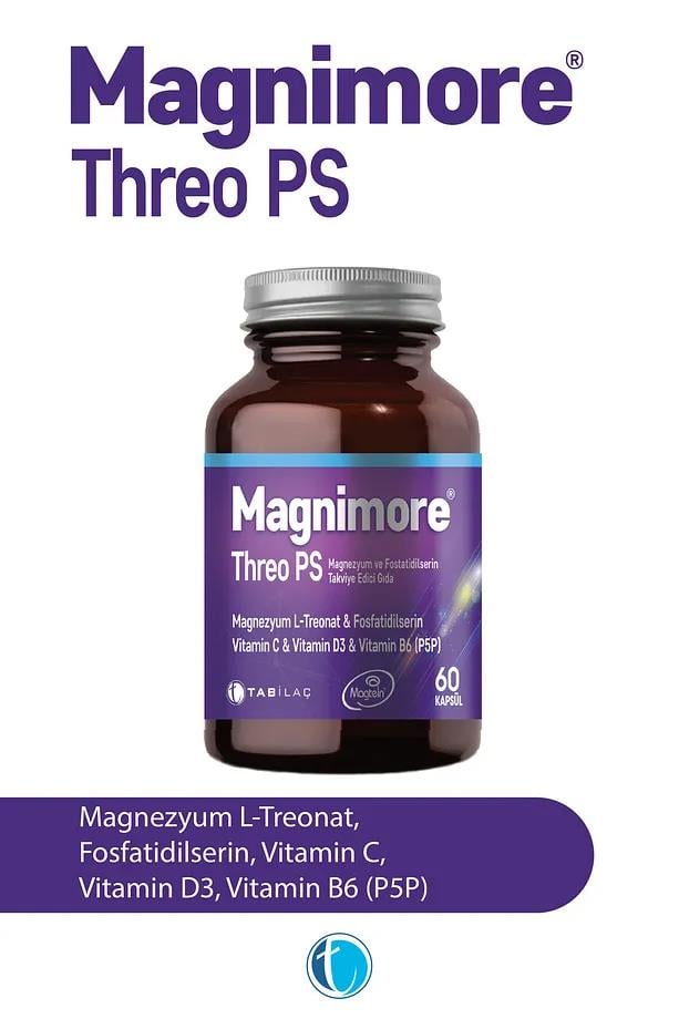 MagnimoreMagnimore Threo Ps Magnezyum 60 Bitkisel Kapsül L-treonat FosfatidilserinMagnimore Threo PS 60 Kapsül | Hafıza ve Konsantrasyon Takviyesi