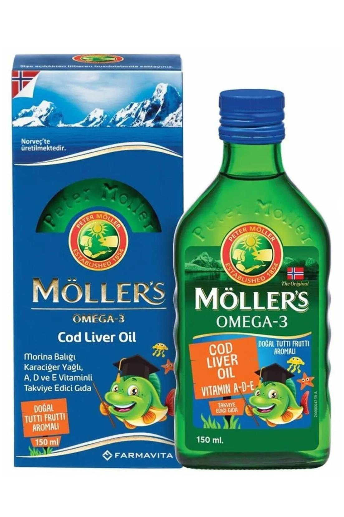 MöllersMöllers Omega-3 Balık Yağı Şurubu Tutti Frutti 150 ml 10'luMöllers Omega-3 Balık Yağı Şurubu Tutti Frutti 150 ml Fiyatı ve Özellikleri | Mutlufiyatlar