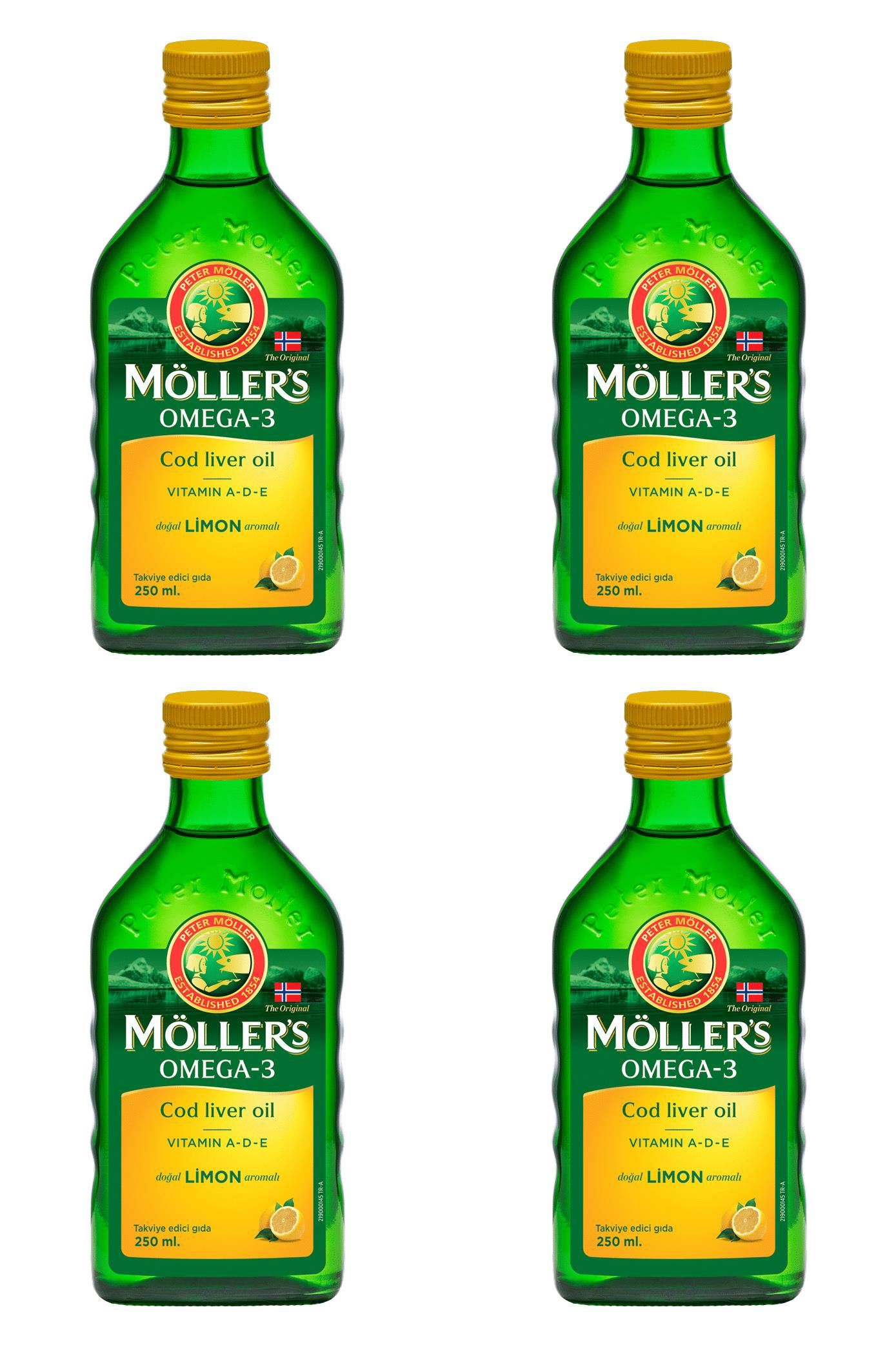 MöllersMöllers Omega 3 Limonlu Balık Yağı Şurubu 250 ml 4'lüMöllers Omega 3 Limonlu Balık Yağı Şurubu 250 ml Fiyatı ve Özellikleri | Mutlufiyatlar