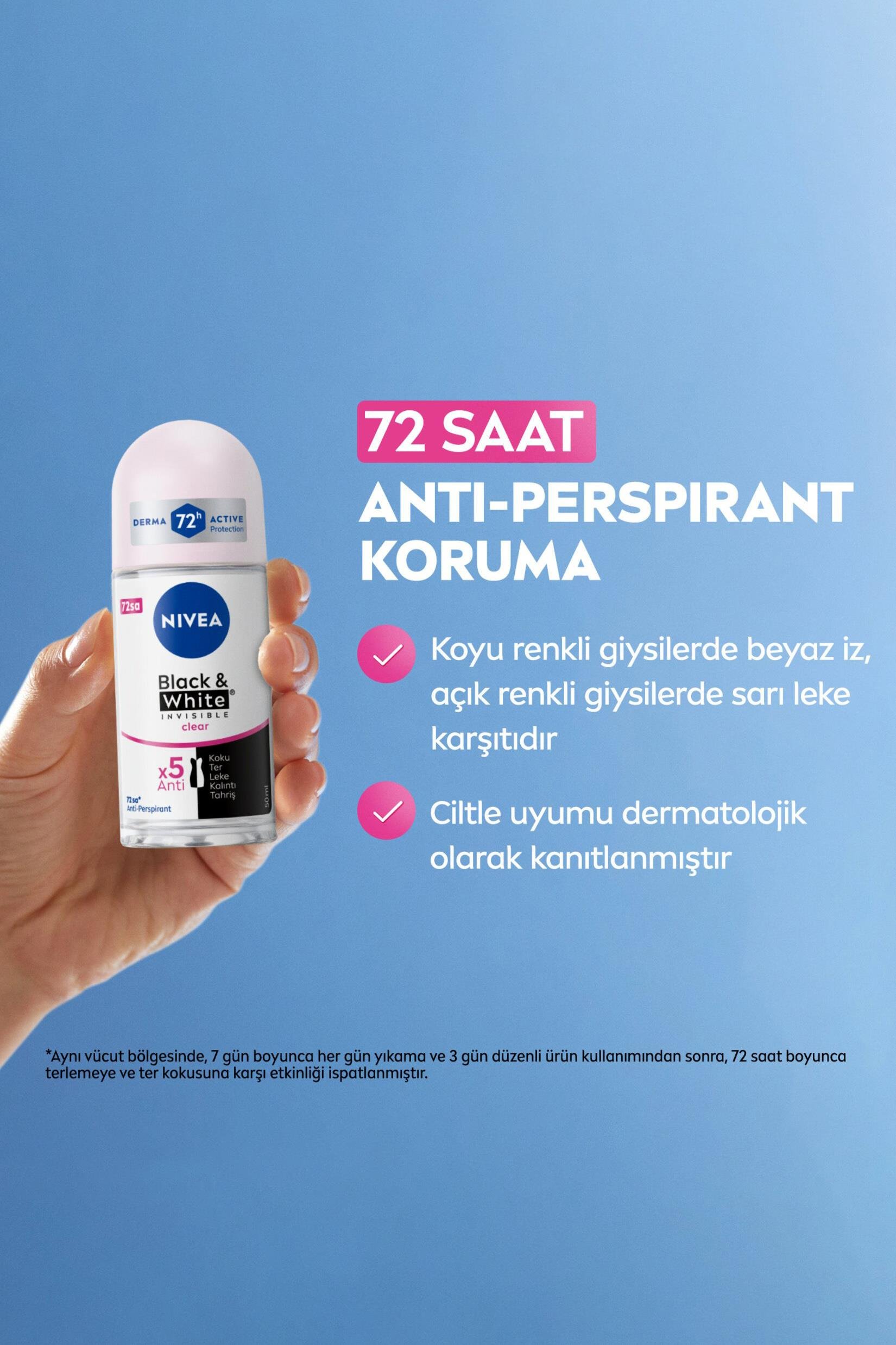 NiveaNivea Black White Invisible Clear Kadınlar İçin Roll On 50 mlNivea Invisible For Black   White Roll-On Clear 50 ml Fiyatı ve Özellikleri | Mutlufiyatlar