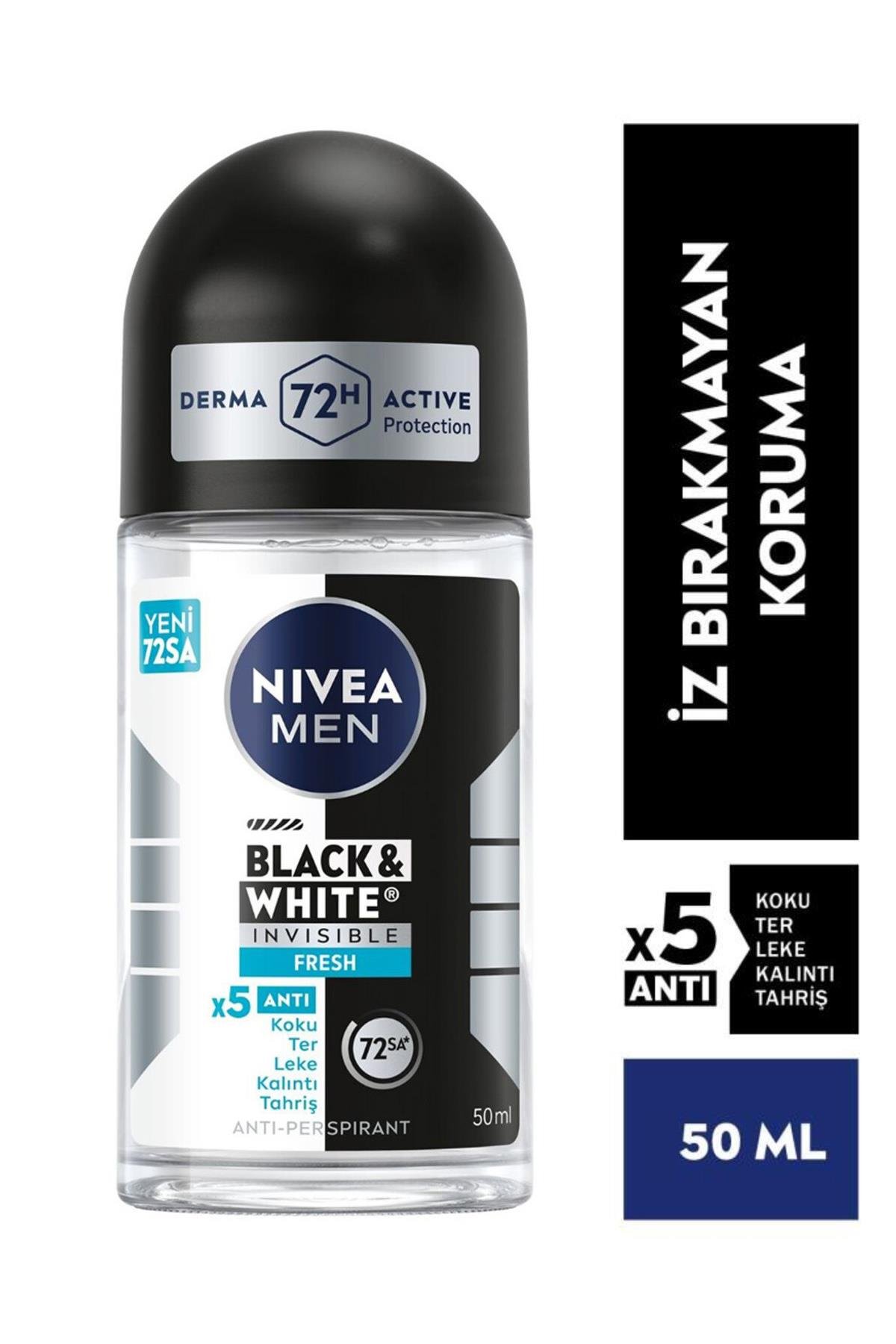 NiveaNivea Black White Invisible Fresh Kadınlar İçin Roll On 50 mlNivea Invisible For Black   White Kadın Roll-on Fresh 50 ml Fiyatı ve Özellikleri | Mutlufiyatlar