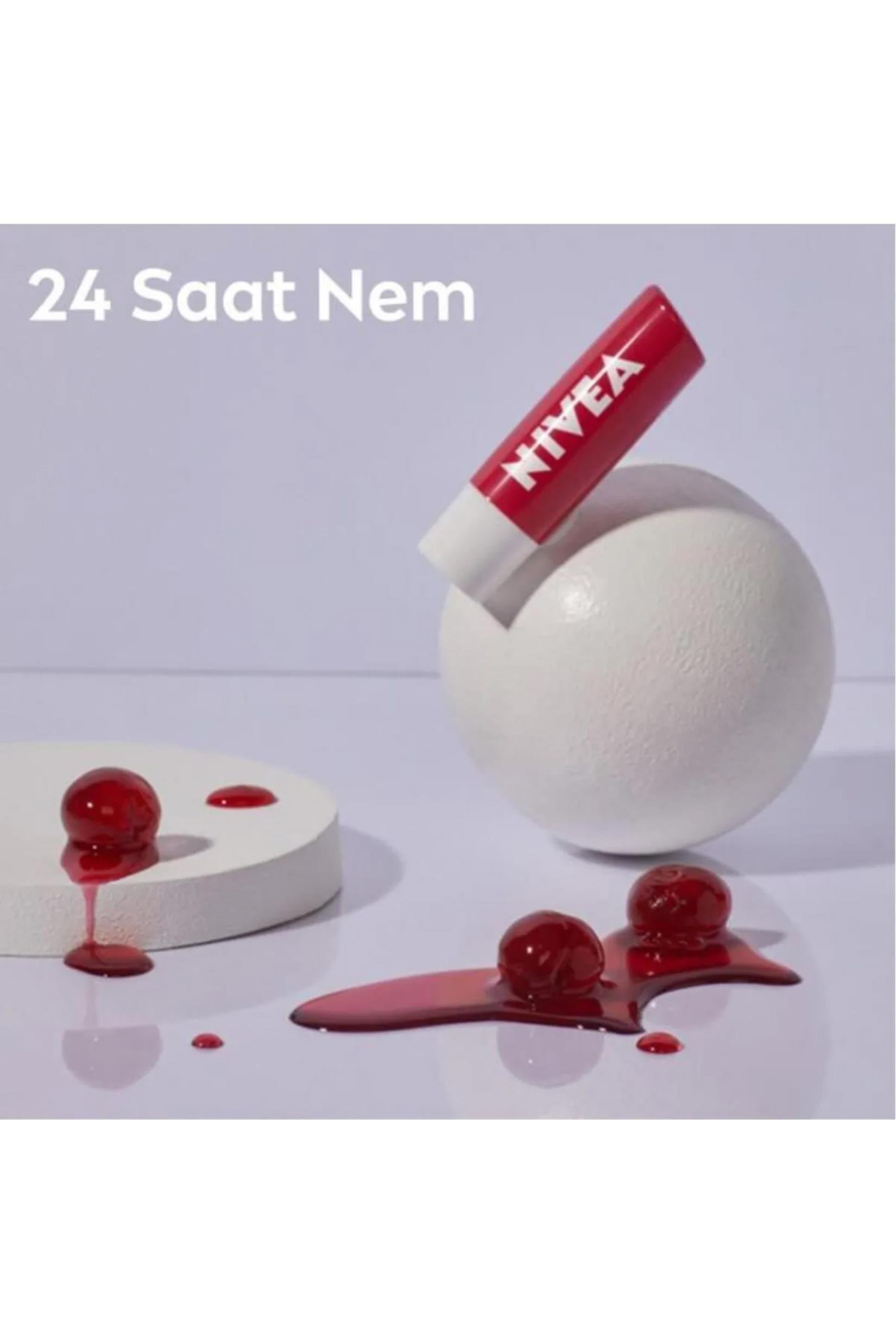 NiveaNivea Dudak Bakım Kremi Cherry Shine Kiraz Aromalı 4.8 grNivea Lip Stick Kiraz 24 Saat Nem Fiyatı ve Özellikleri | Mutlufiyatlar