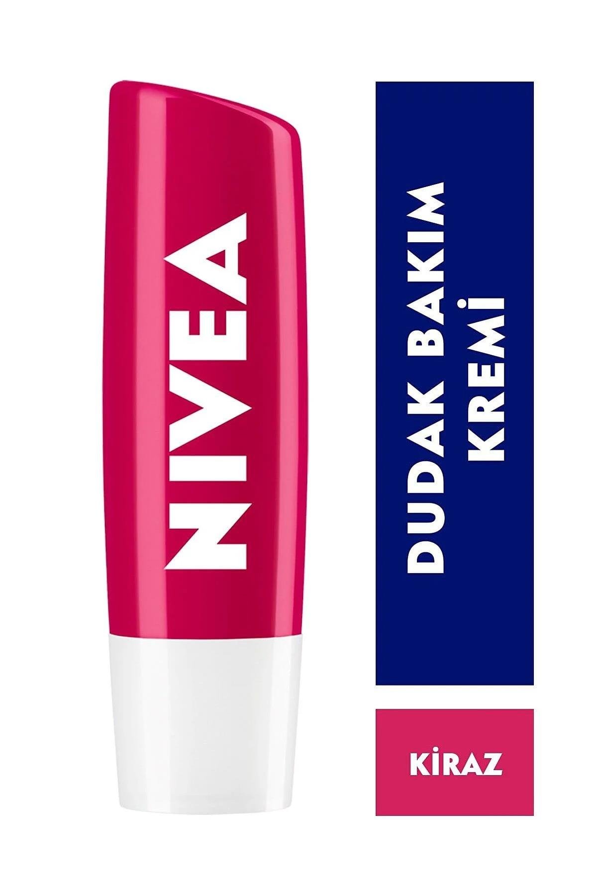 NiveaNivea Dudak Bakım Kremi Cherry Shine Kiraz Aromalı 4.8 grNivea Lip Stick Kiraz 24 Saat Nem Fiyatı ve Özellikleri | Mutlufiyatlar