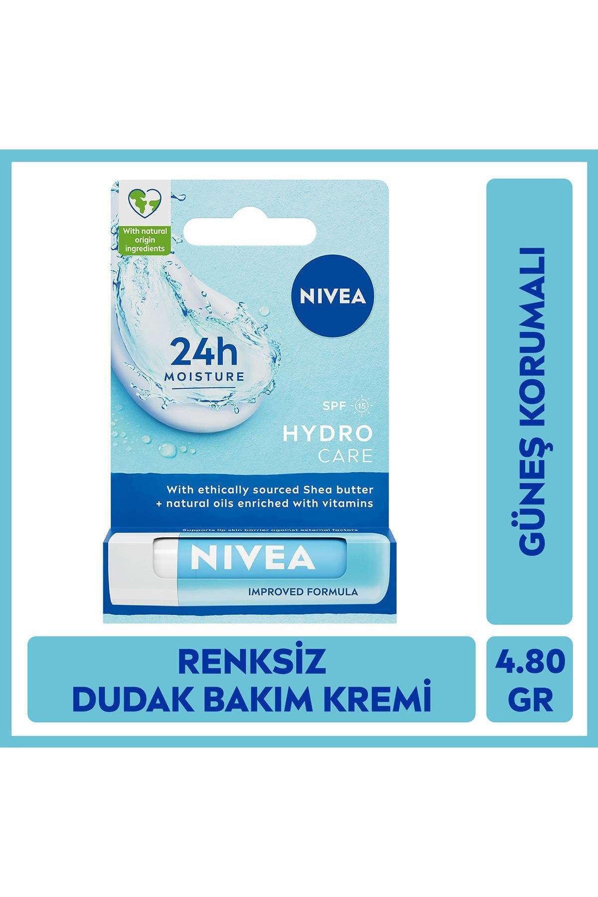 NiveaNivea Dudak Bakım Kremi Hydro Care SPF 15 4.8 gr 4'lüNivea Lip Stick Hydro Care SPF15 24 Saat Nem Fiyatı ve Özellikleri | Mutlufiyatlar