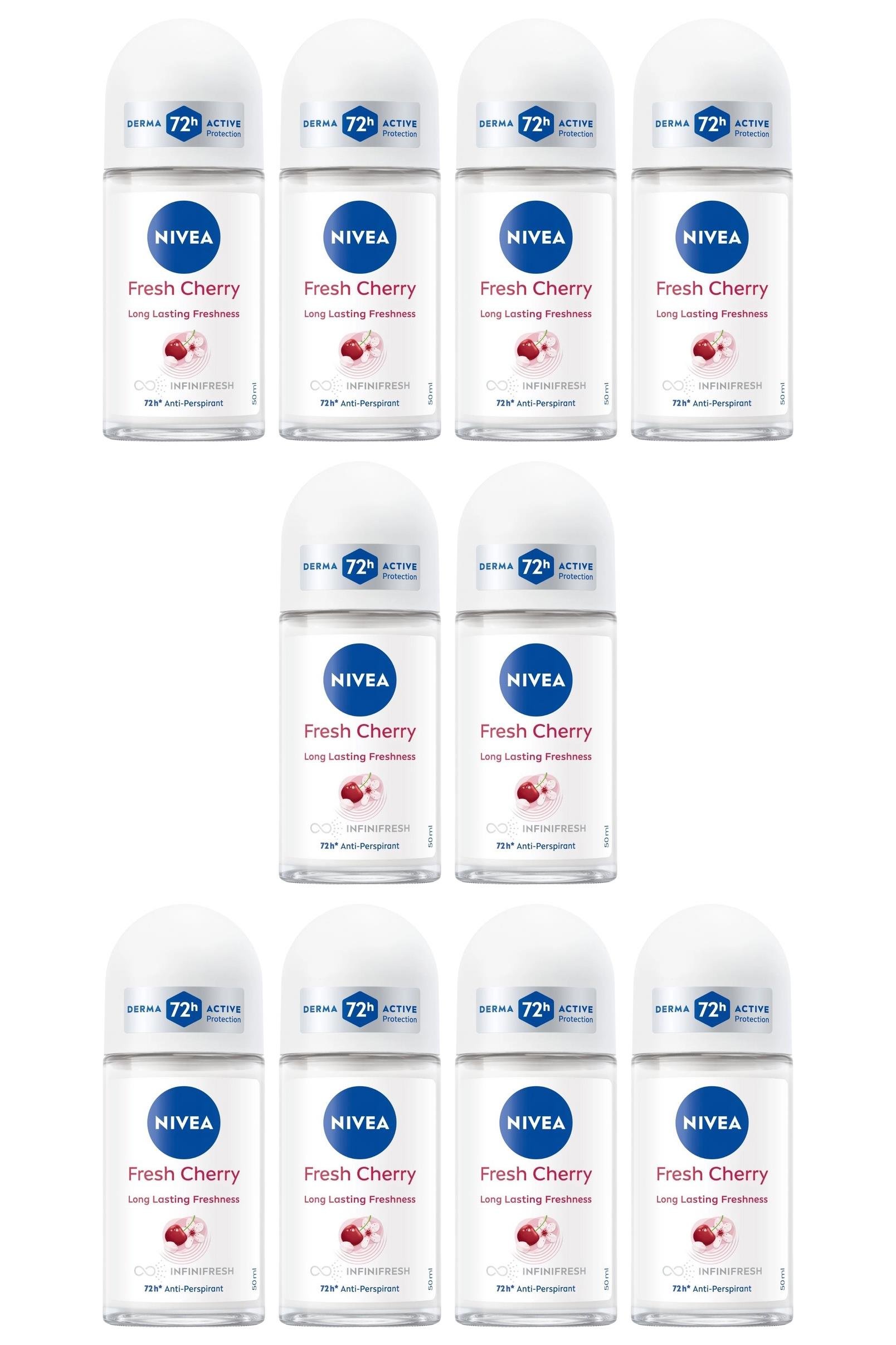 NiveaNivea Fresh Cherry Kadınlar İçin Roll-On 50 ml 10'luNivea Fresh Cherry Bayan Roll-On 50 ml Fiyatı ve Özellikleri | Mutlufiyatlar