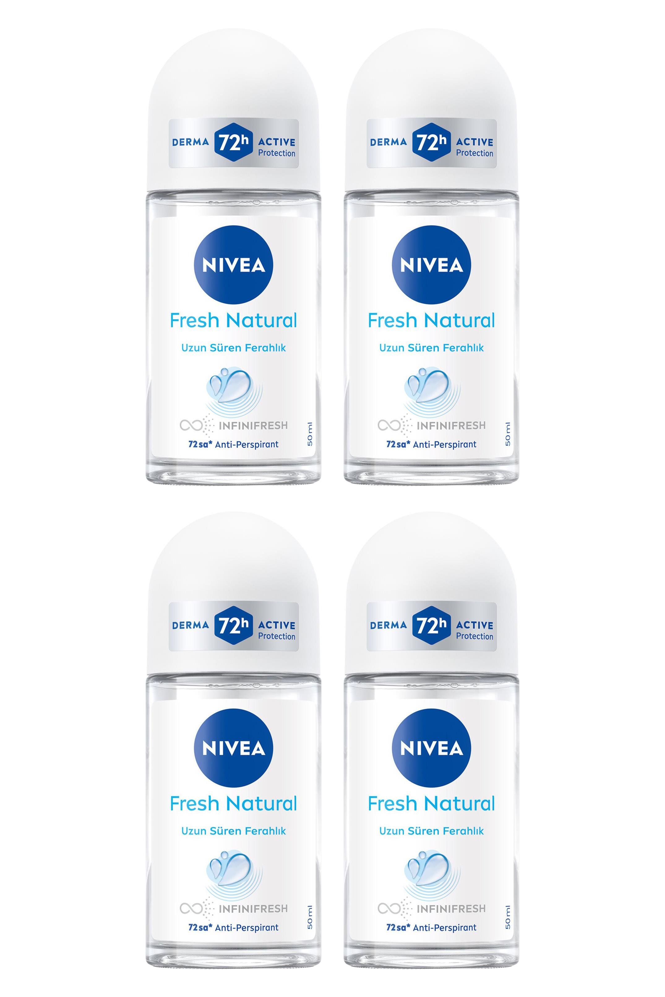 NiveaNivea Fresh Natural Kadınlar İçin Roll on 50 ml 4'lüNivea Fresh Natural Roll-On 50 ml Fiyatı ve Özellikleri | Mutlufiyatlar