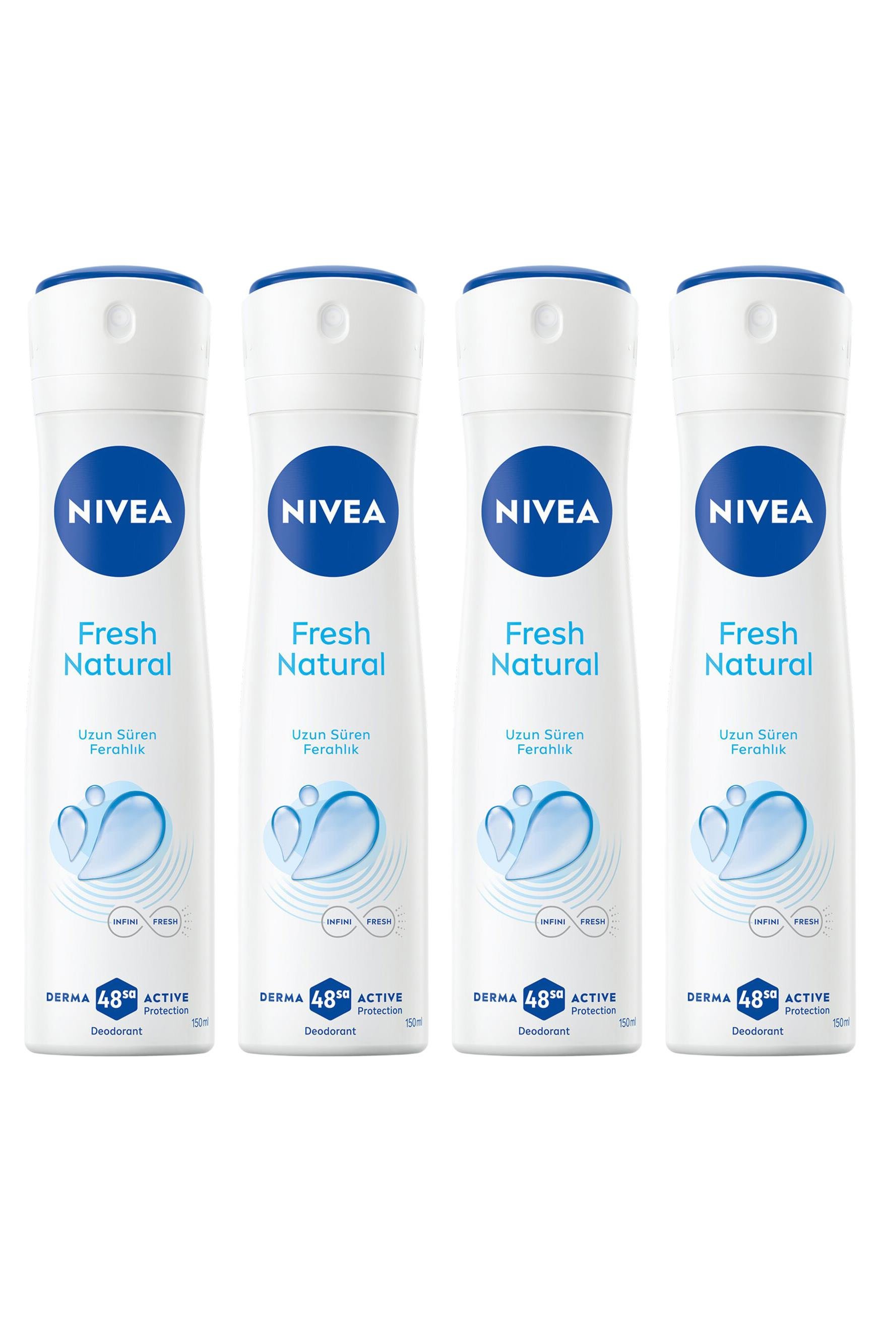 NiveaNivea Fresh Natural Kadınlar İçin Deodorant 150 ml 4'lüNivea Fresh Natural Pudrasız Deodorant Doğal Ferahlık Okyanus 150 ml Fiyatı ve Özellikleri | Mutlufiyatlar