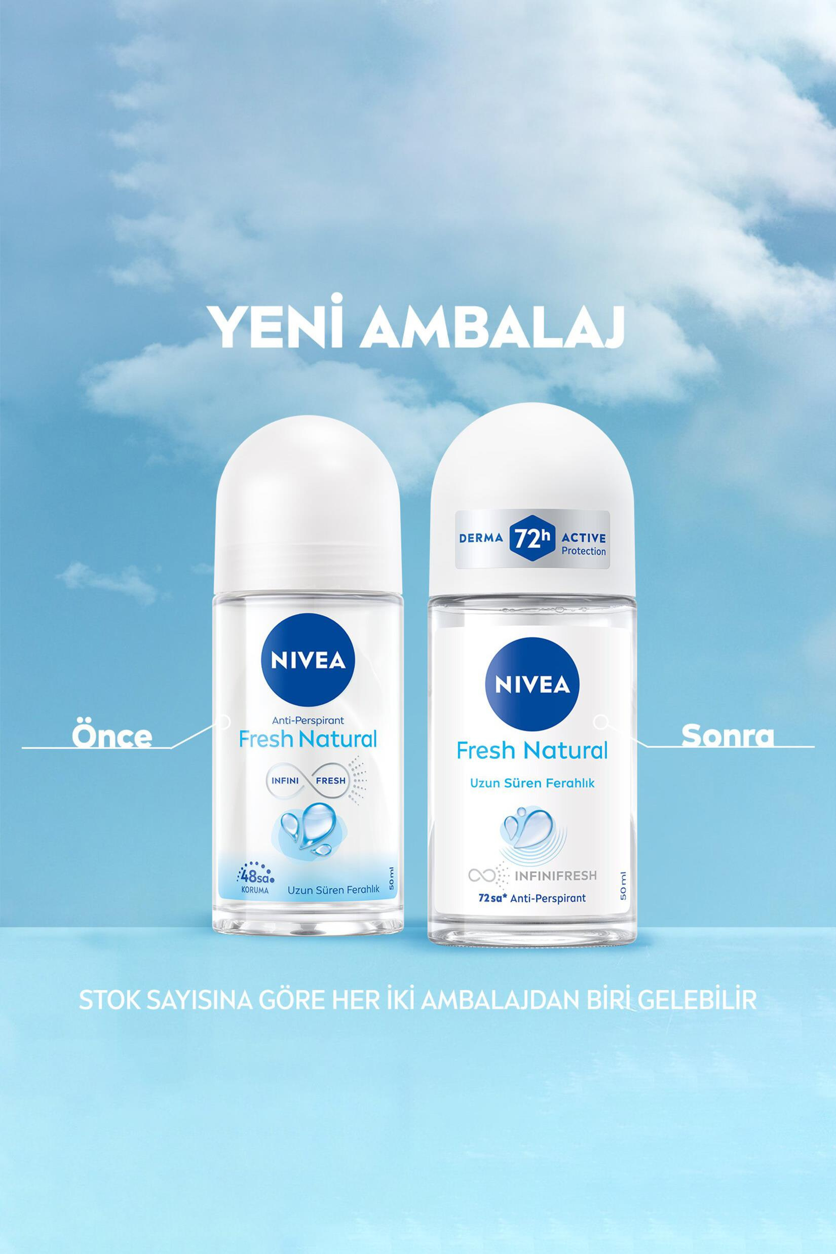 NiveaNivea Fresh Natural Kadınlar İçin Roll on 50 mlNivea Fresh Natural Roll-On 50 ml Fiyatı ve Özellikleri | Mutlufiyatlar