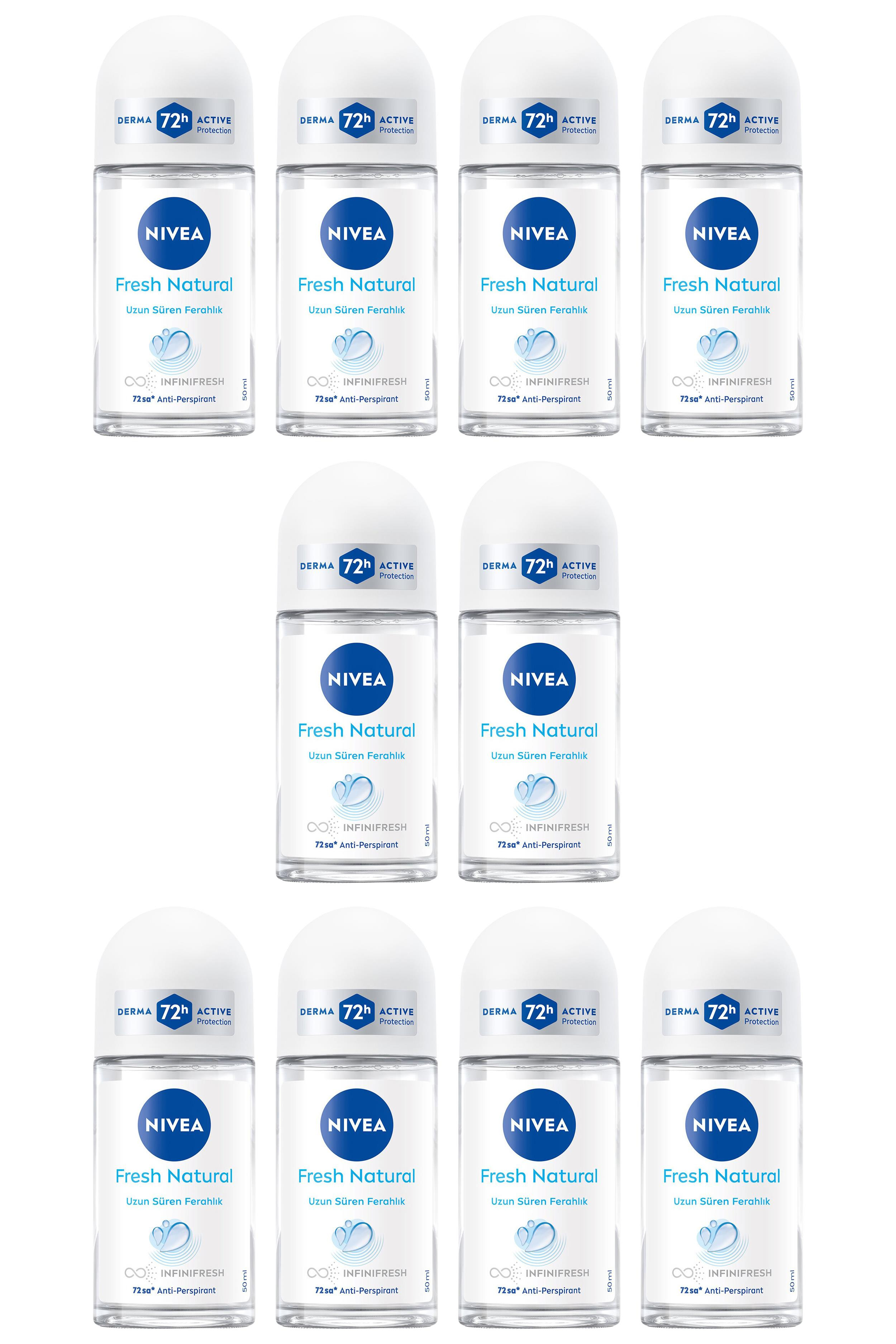 NiveaNivea Fresh Natural Kadınlar İçin Roll on 50 ml 10'luNivea Fresh Natural Roll-On 50 ml Fiyatı ve Özellikleri | Mutlufiyatlar
