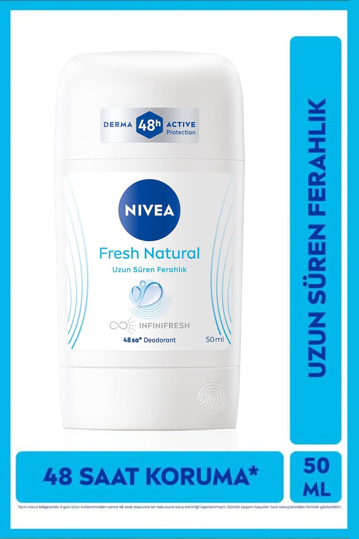 NiveaNivea Fresh Natural Kadınlar İçin Stick Deodorant 50 mlNivea Fresh Natural Stick 50 ml | 48 Saat Ferahlık