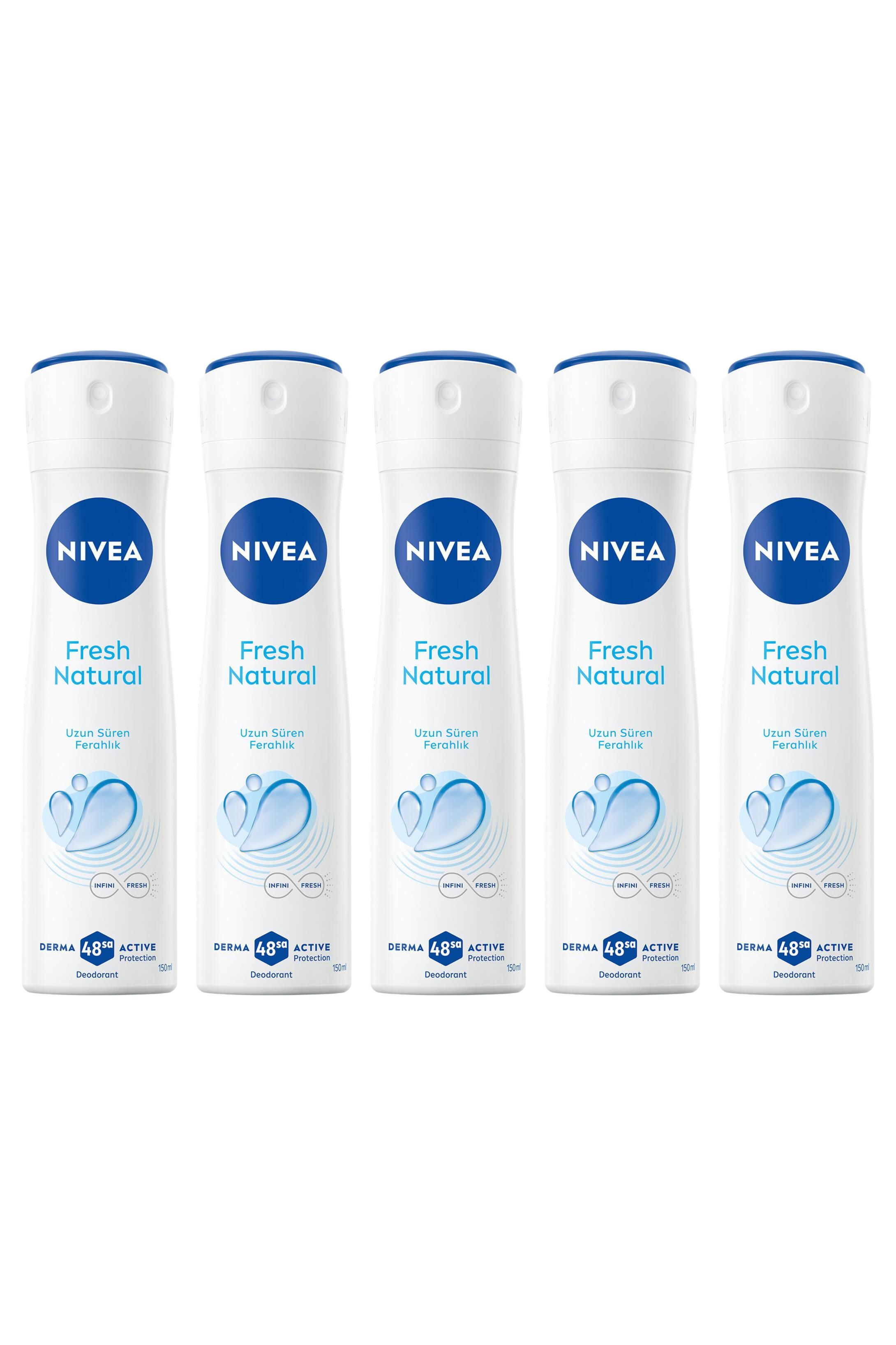 NiveaNivea Fresh Natural Kadınlar İçin Deodorant 150 ml 5'liNivea Fresh Natural Pudrasız Deodorant Doğal Ferahlık Okyanus 150 ml Fiyatı ve Özellikleri | Mutlufiyatlar