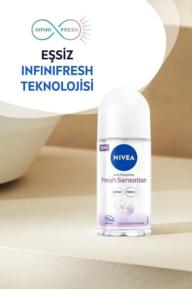 NiveaNivea Fresh Sensation Kadınlar İçin Roll On 50 mlNivea Fresh Sensation Roll-on 50 ml | Uzun Süreli Ferahlık