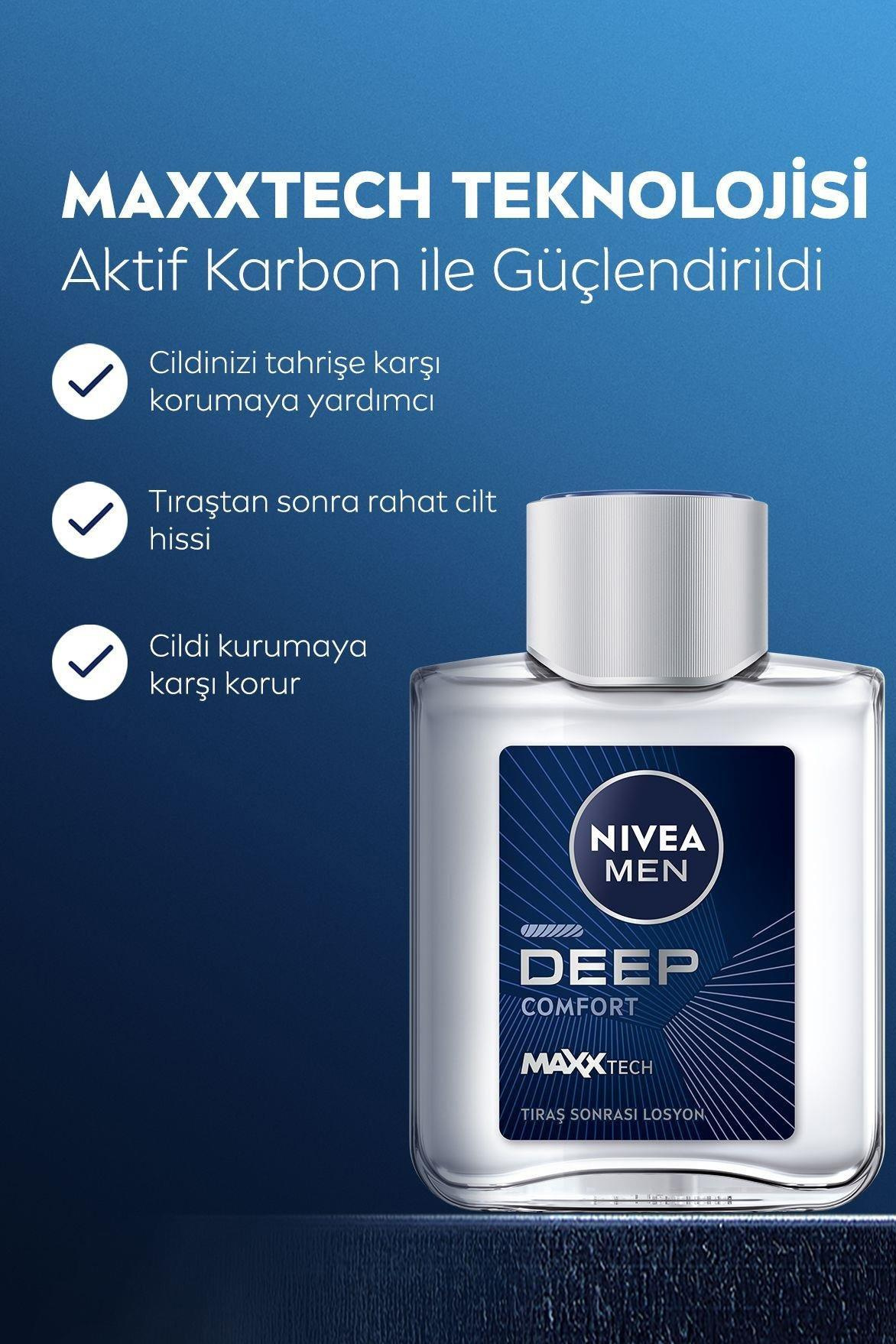 NiveaNivea Men Deep Comfort Tıraş Sonrası Losyon 100 mlNivea Men Deep Dimension Tıraş Sonrası Losyon 100 ml Fiyatı ve Özellikleri | Mutlufiyatlar
