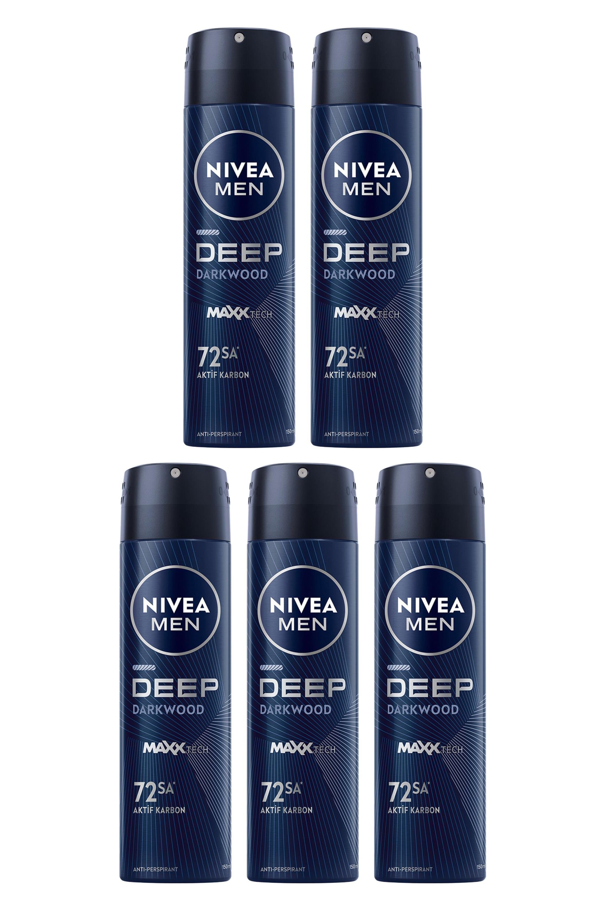 NiveaNivea Men Deep Darkwood Erkekler İçin Deodorant 150 ml 5'liNivea Deodorant Deep Dimension Erkek 150 ml Fiyatı ve Özellikleri | Mutlufiyatlar