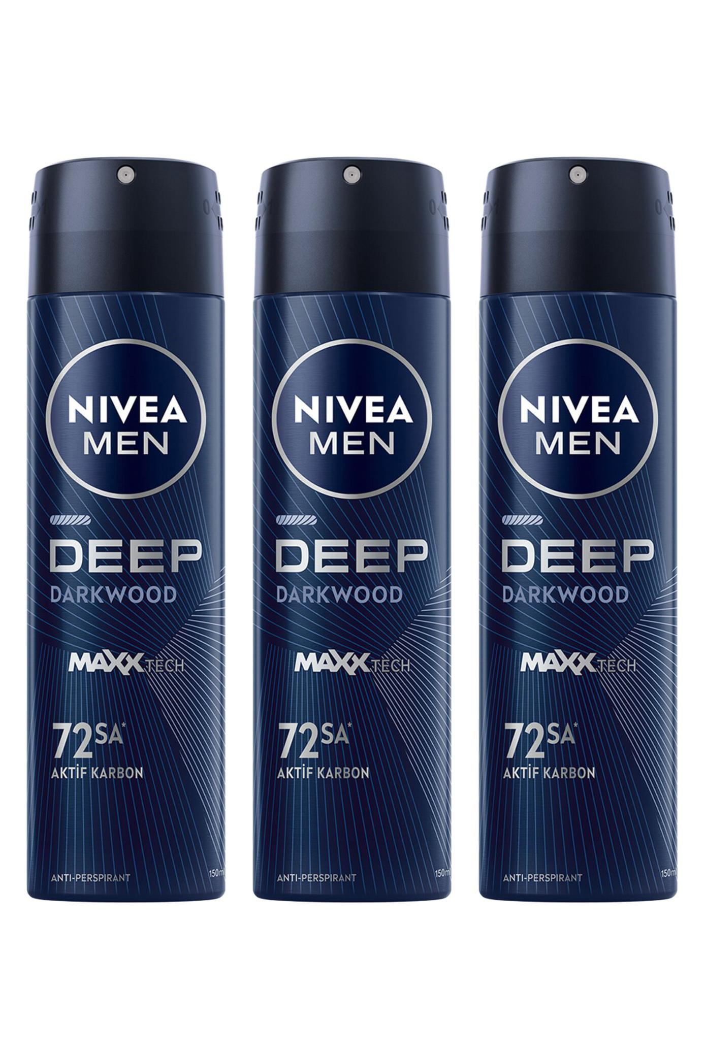 NiveaNivea Men Deep Darkwood Erkekler İçin Deodorant 150 ml 3'lüNivea Deodorant Deep Dimension Erkek 150 ml Fiyatı ve Özellikleri | Mutlufiyatlar