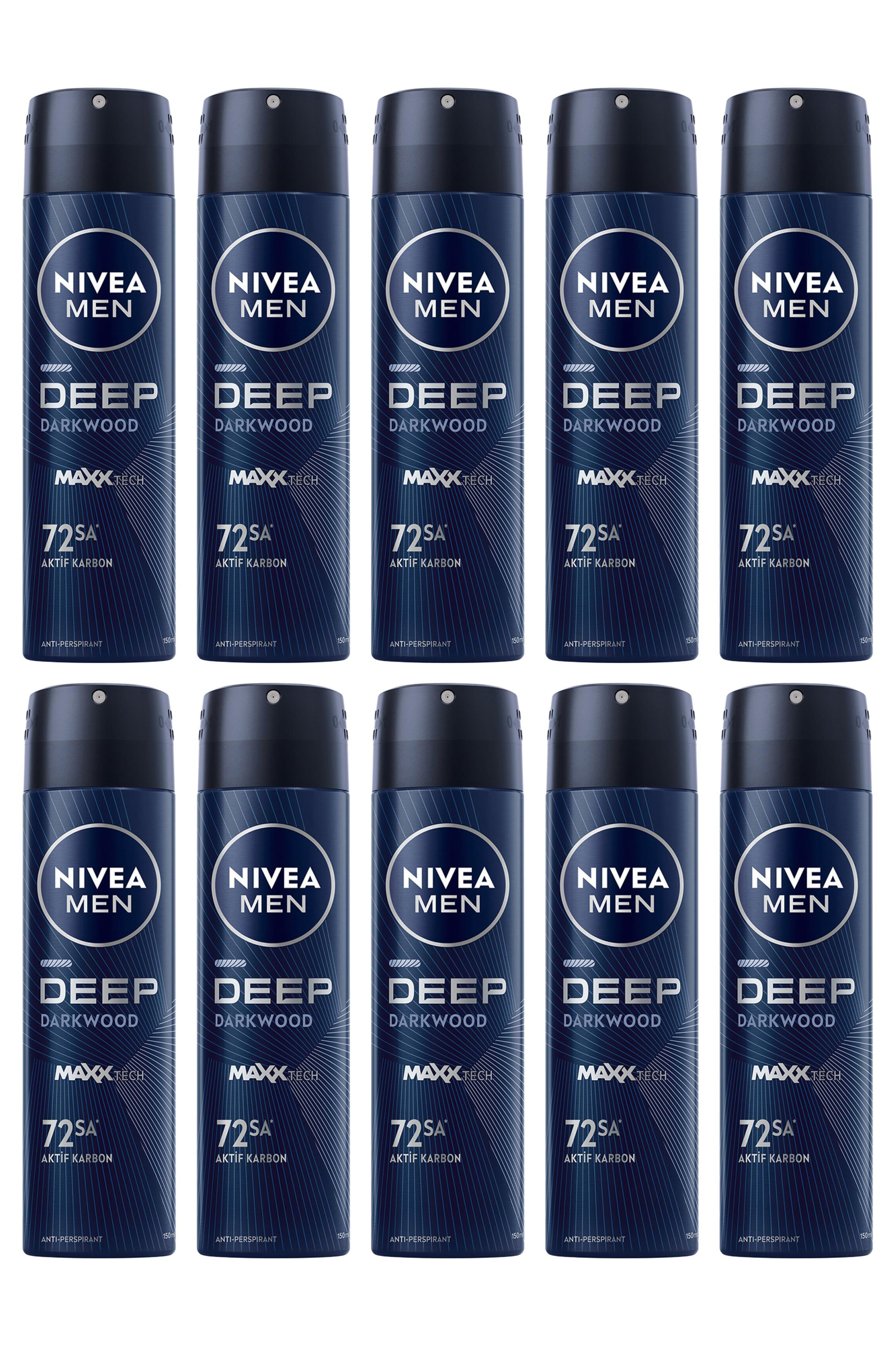 NiveaNivea Men Deep Darkwood Erkekler İçin Deodorant 150 ml 10'luNivea Deodorant Deep Dimension Erkek 150 ml Fiyatı ve Özellikleri | Mutlufiyatlar