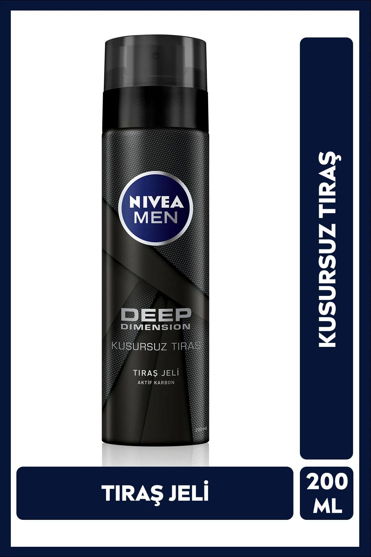 NiveaNivea Men Deep Dimension Tıraş Jeli 200 mlNivea Deep Dimension Tıraş Jeli 200 ml | Aktif Karbonlu Kayganlık