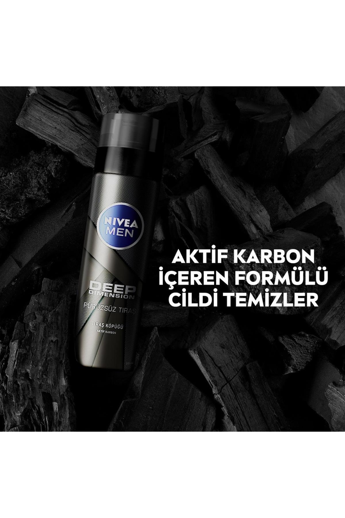 NiveaNivea Men Deep Dimension Tıraş Köpüğü 200 mlNivea Deep Dimension Tıraş Köpüğü 200 ml | Derin Temizleyici Köpük