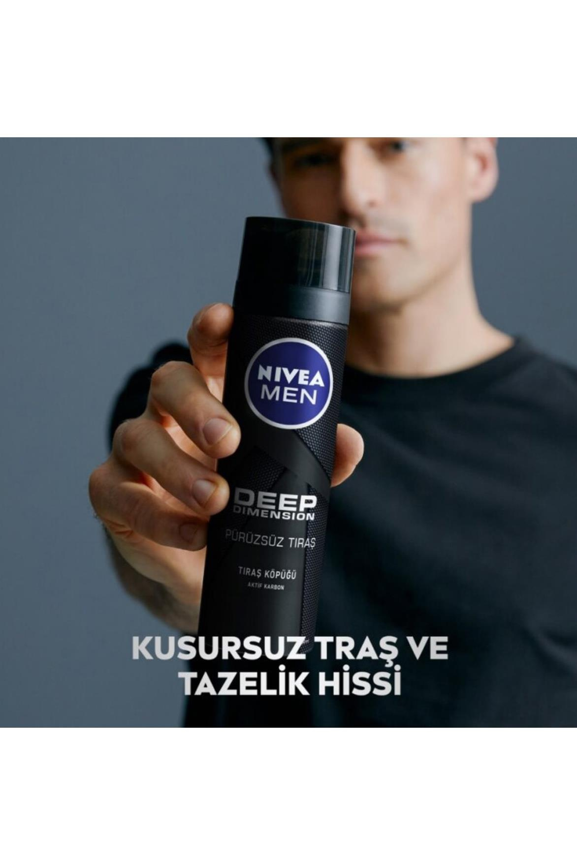 NiveaNivea Men Deep Dimension Tıraş Köpüğü 200 mlNivea Deep Dimension Tıraş Köpüğü 200 ml | Derin Temizleyici Köpük
