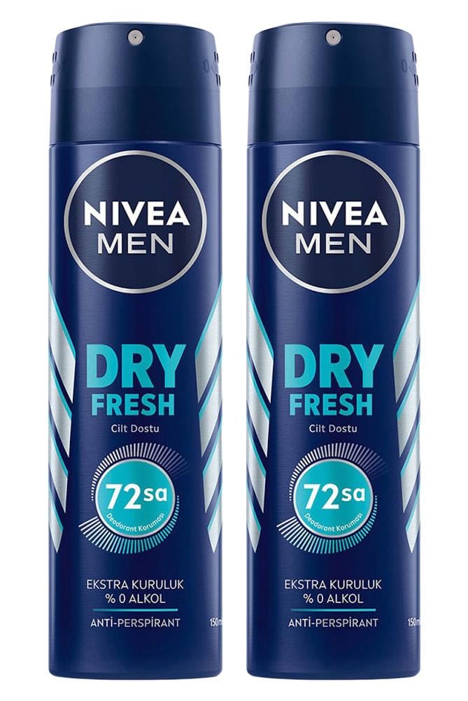 NiveaNivea Men Dry Fresh Erkekler İçin Deodorant 150 ml 2'liNivea Men Deodorant Dry Fresh 150 ml Fiyatı ve Özellikleri | Mutlufiyatlar