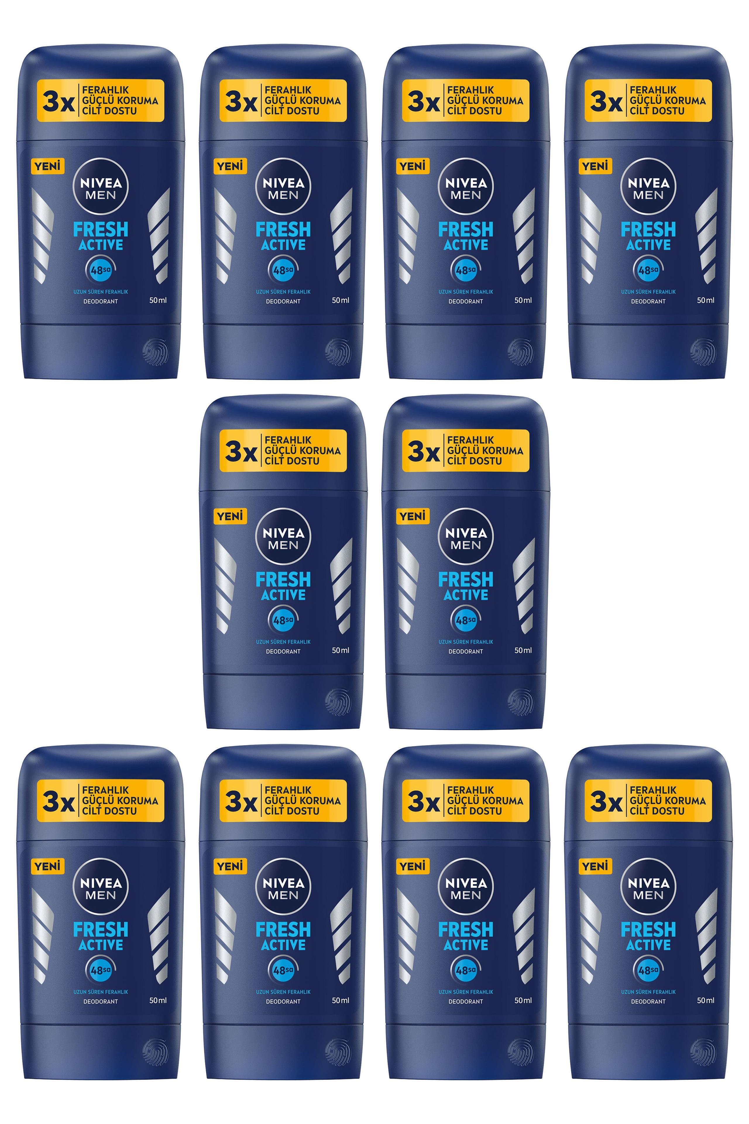 NiveaNivea Men Fresh Active Stick Deodorant 50 ml 10'luNivea Men Fresh Active Stick Deodorant 50 ml Fiyatı ve Özellikleri | Mutlufiyatlar