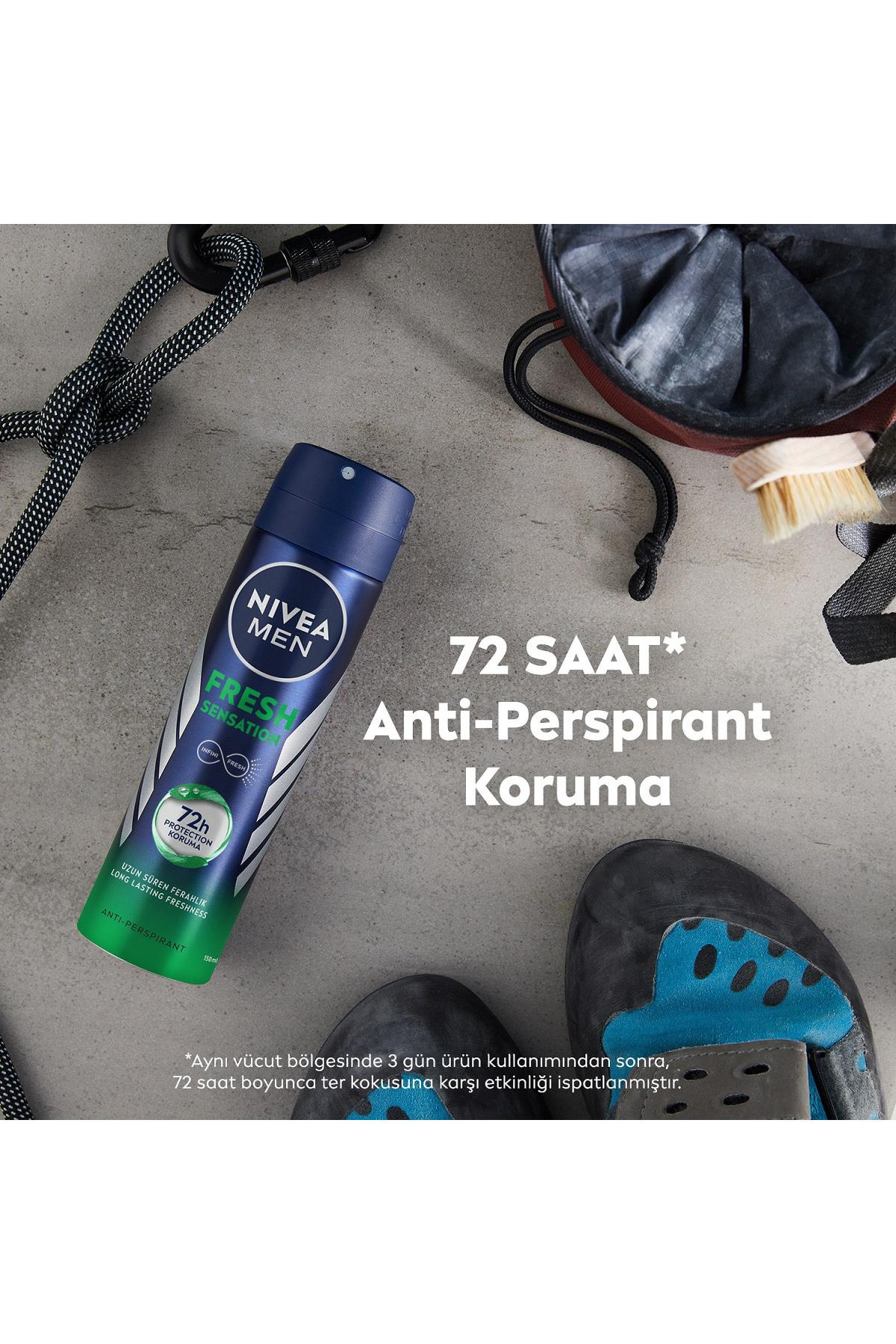NiveaNivea Men Fresh Sensation Erkek Sprey Deodorant 150 mlNivea Men Fresh Sensation Erkek Sprey Deodorant 150 ml Fiyatı ve Özellikleri | Mutlufiyatlar