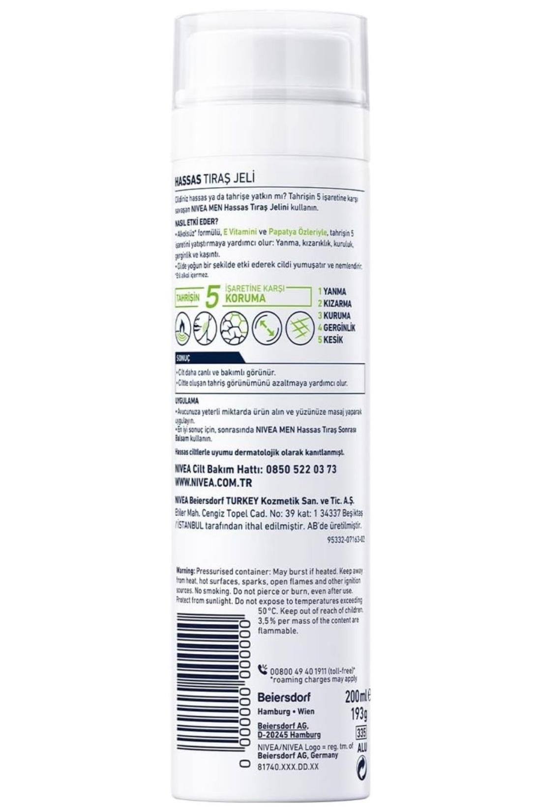 NiveaNivea Men Hassas Tıraş Jeli 200 mlNivea Hassas Tıraş Jeli 200 ml | Cilt Yatıştırıcı Etki