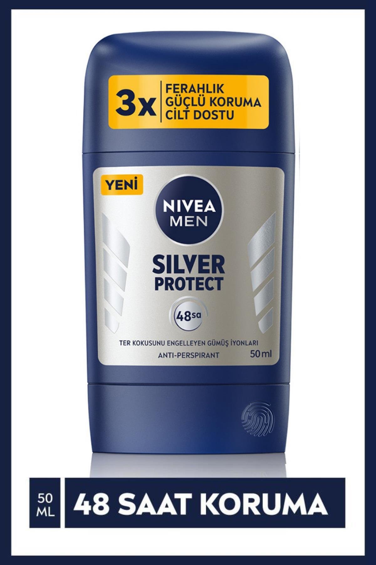 NiveaNIVEA Men Silver Protect Erkekler İçin Stick Deodorant 50 mlNivea Men Silver Protect Stick Deodorant 50 ml Fiyatı ve Özellikleri | Mutlufiyatlar