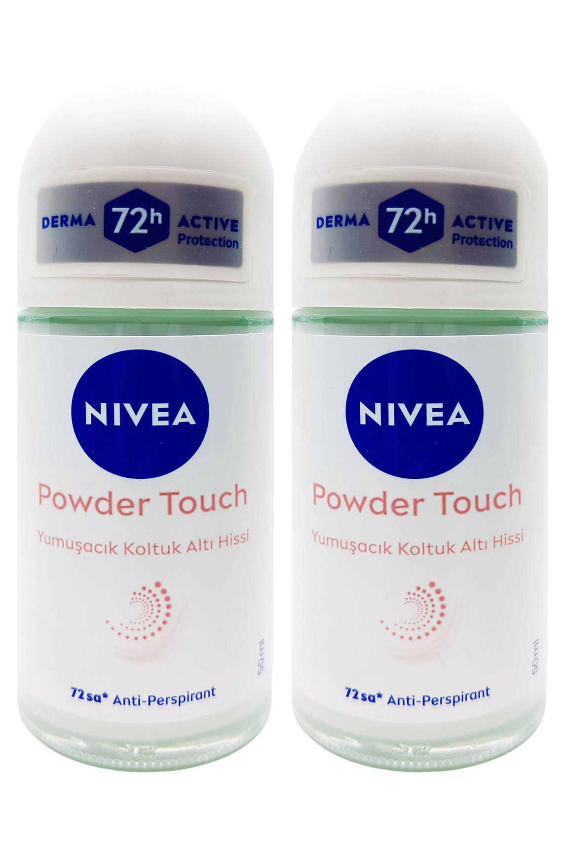 NiveaNivea Powder Touch Kadınlar İçin Roll On 50 ml 2'liNivea Powder Touch Roll-on 50 ml | Pürüzsüzlük ve Koruma