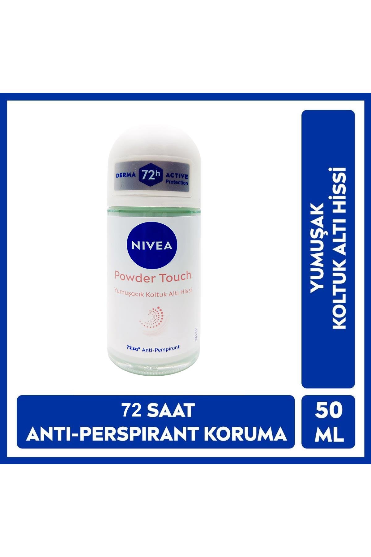 NiveaNivea Powder Touch Kadınlar İçin Roll On 50 mlNivea Powder Touch Roll-on 50 ml | Pürüzsüzlük ve Koruma